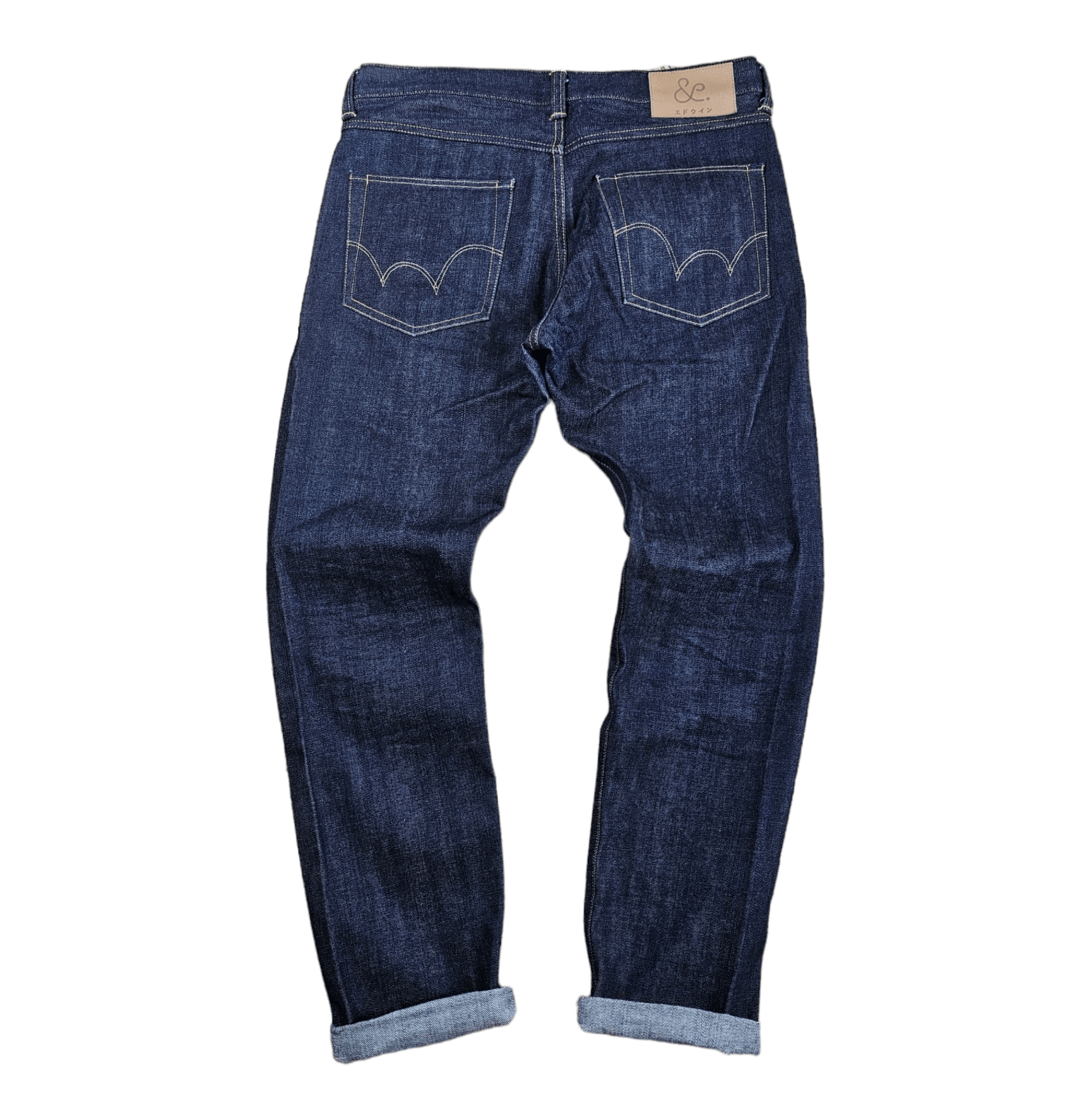 image of Archival Clothing x Edwin Selvedge Denim Jeans Pants Ed-55 Peggs Son 32X32 in Navy, Men's (Size 31)