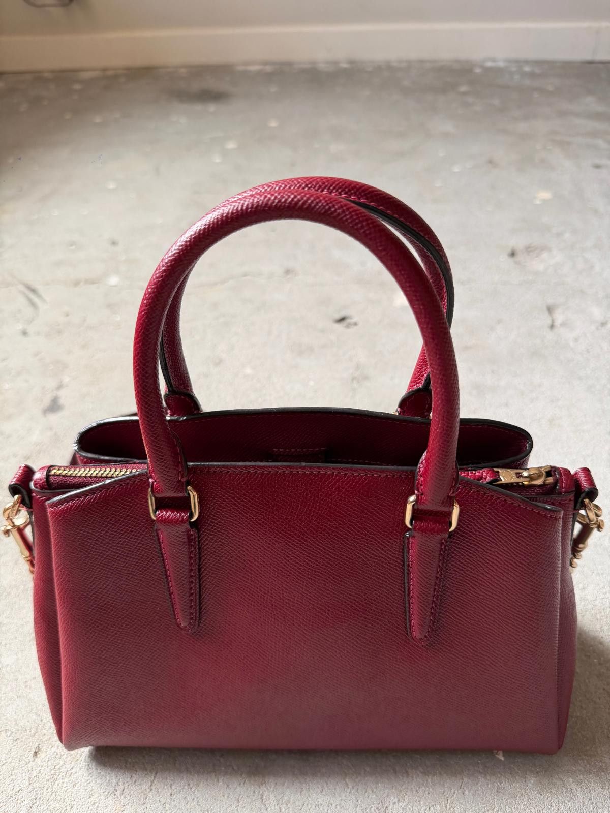 Coach Coach 2Way Sage Carryall Shoulder Bag Ruby Red Size ONE SIZE - 9 Thumbnail