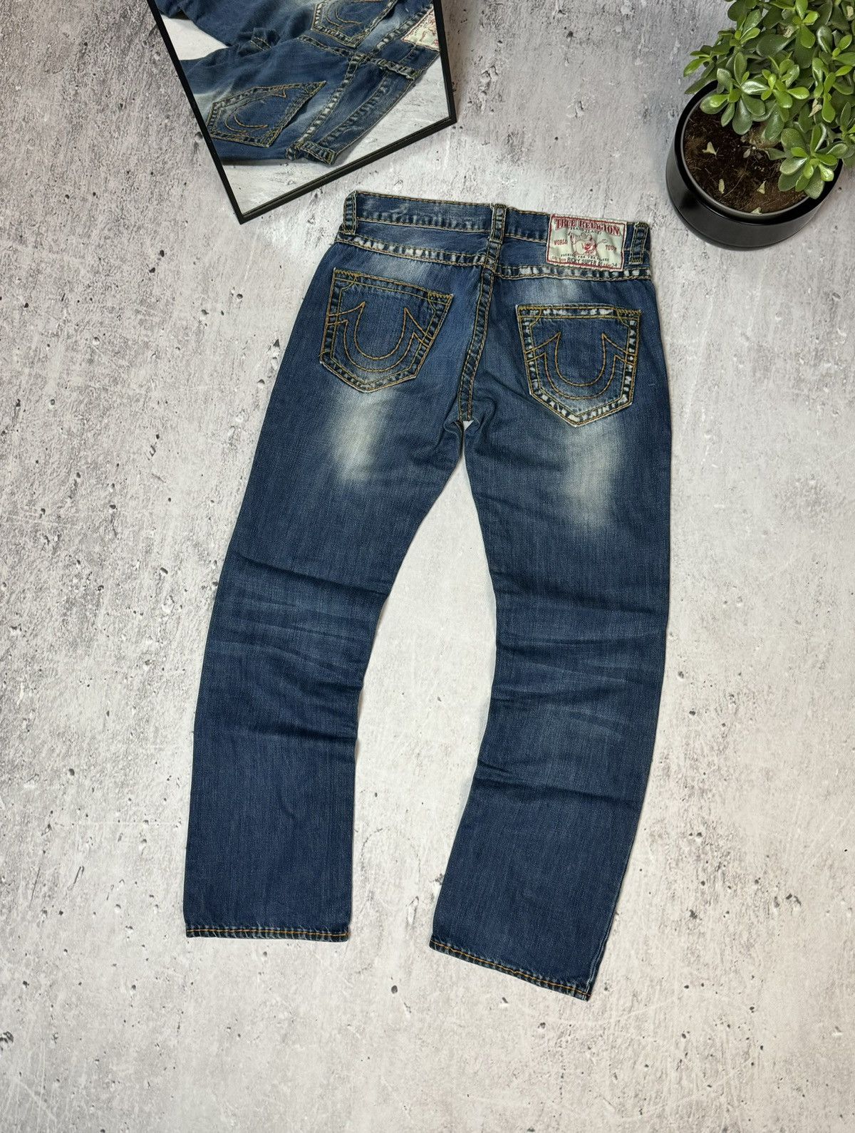 TRUE RELIGION/RICKY SUPER T/太ステッチ/イエロー刺繍 TRUE RELIGION/RICKY SUPER T/太ステッチ/イエロー刺繍 - メルカリ