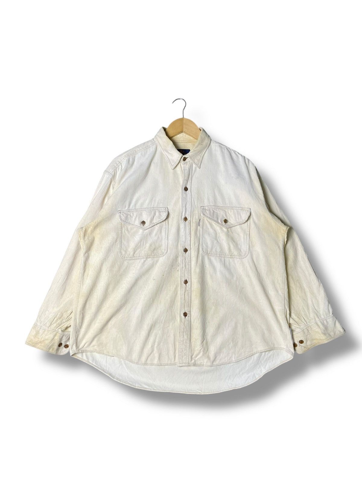 Japanese Brand Creation Cube Authentic Brand Corduroy Shirts (58) Size US M / EU 48-50 / 2 - 1 Thumbnail