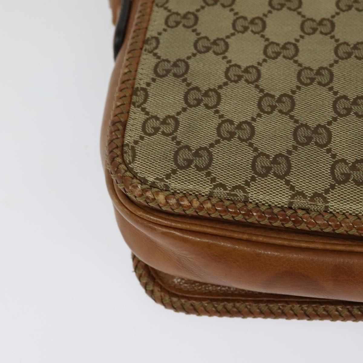 Gucci GUCCI GG Canvas Shoulder Bag Beige Gold Size ONE SIZE - 15 Thumbnail