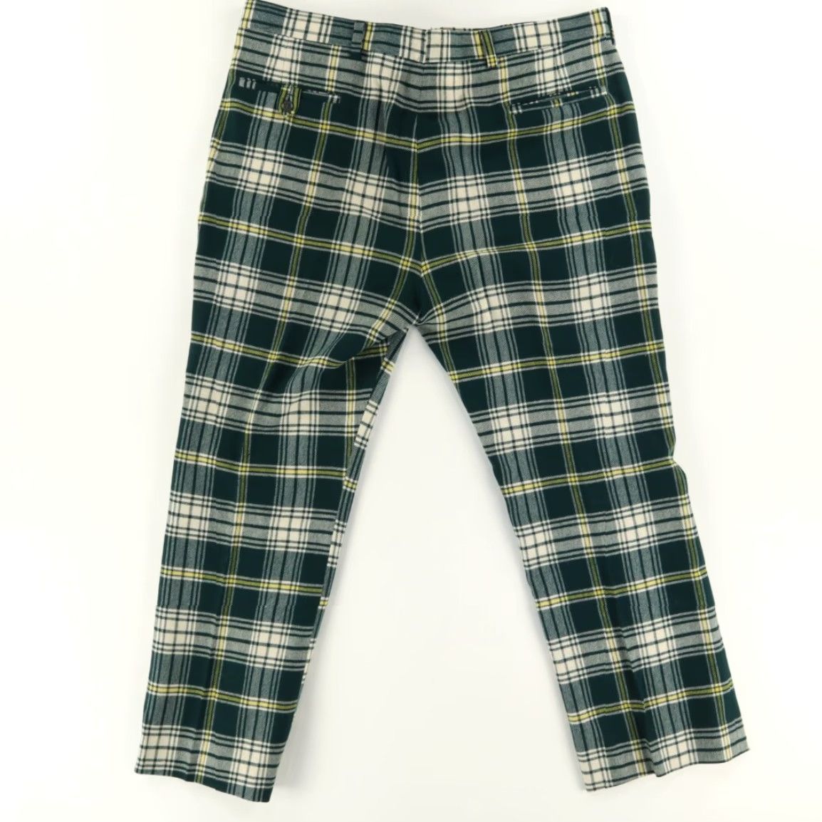 Chaps VTG Chapps East Wool Knit Chino Pants Green Plaid Men's 38 Size US 38 / EU 54 - 4 Thumbnail