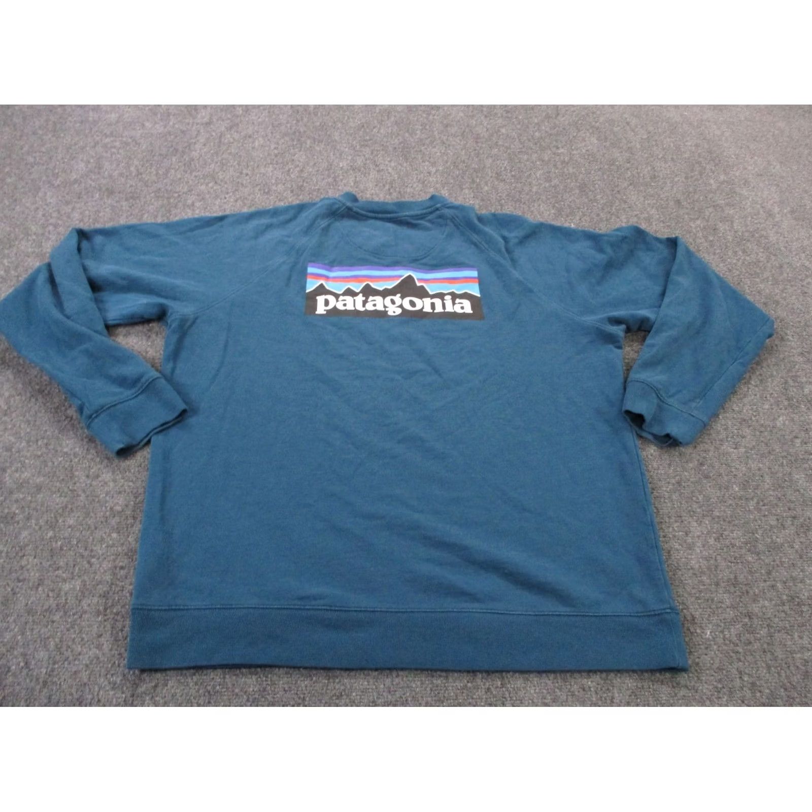 Patagonia Patagonia Sweatshirt Men XL Blue Logo Crew Neck Pullover Knit Cotton Regular Fit Sweatshirt Size US XL / EU 56 / 4 - 2 Thumbnail