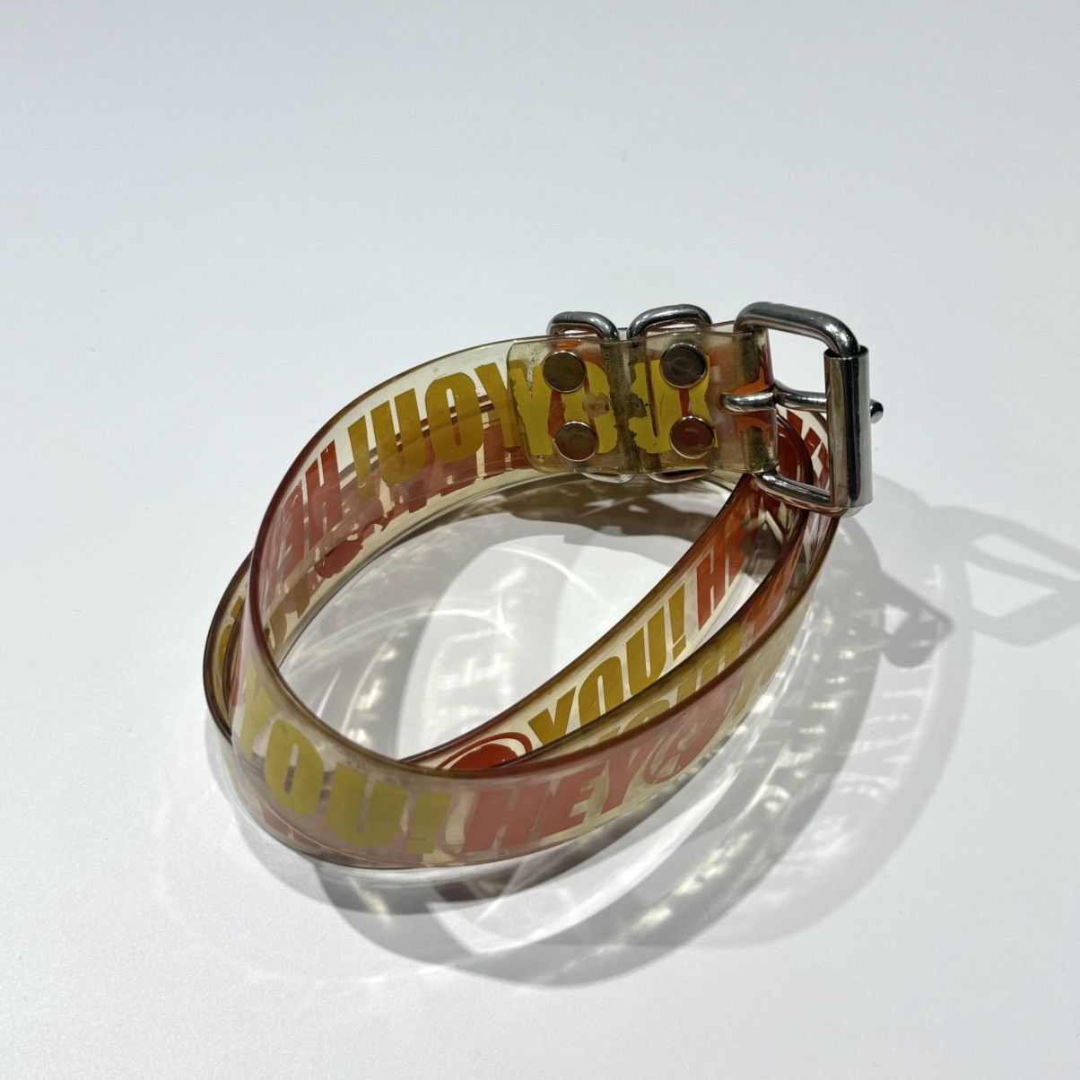 Hysteric Glamour Hysteric Glamour "Hey You!" Transparent Pvc Y2K Belt Size 34 - 5 Thumbnail