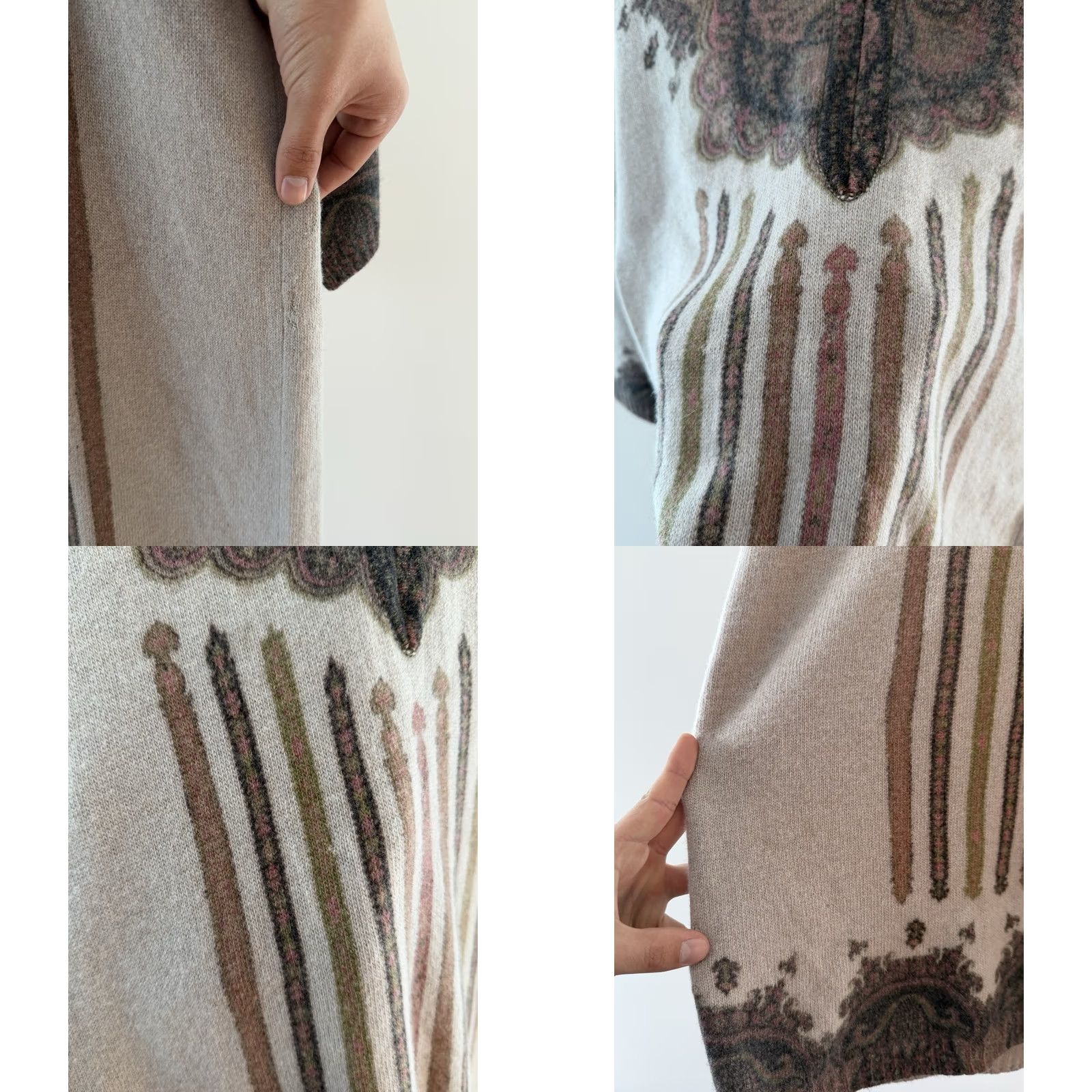 Etro LUXURY ETRO ABITO WOOL CASHMERE FANTASIA DRESS WOMEN SIZE 40 Made In Italy Size L / US 10 / IT 46 - 8 Thumbnail