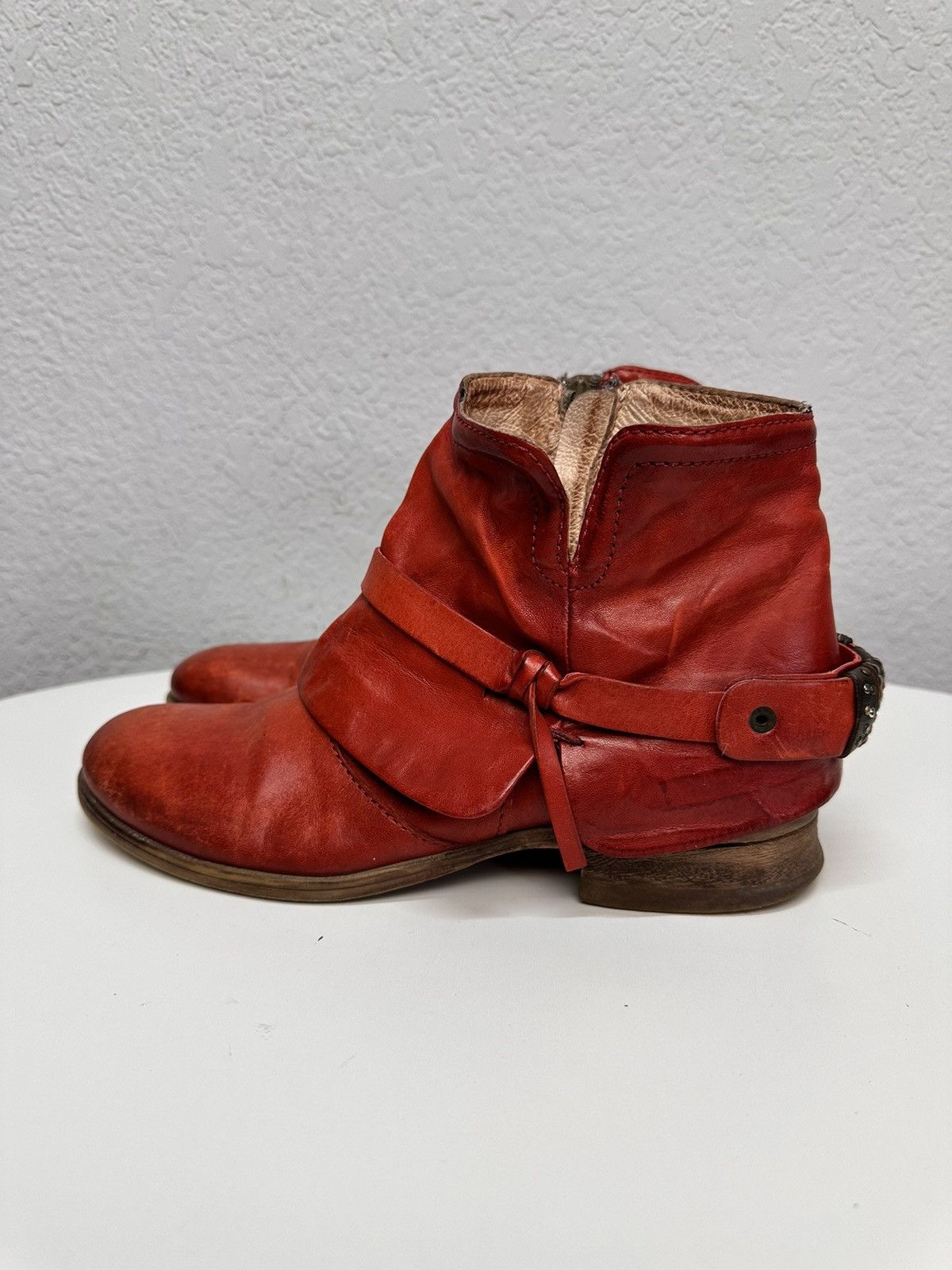 RARE LEATHER BOOTS RICK OWENS STYLE AVANT-GARDE SUIDE Guidi