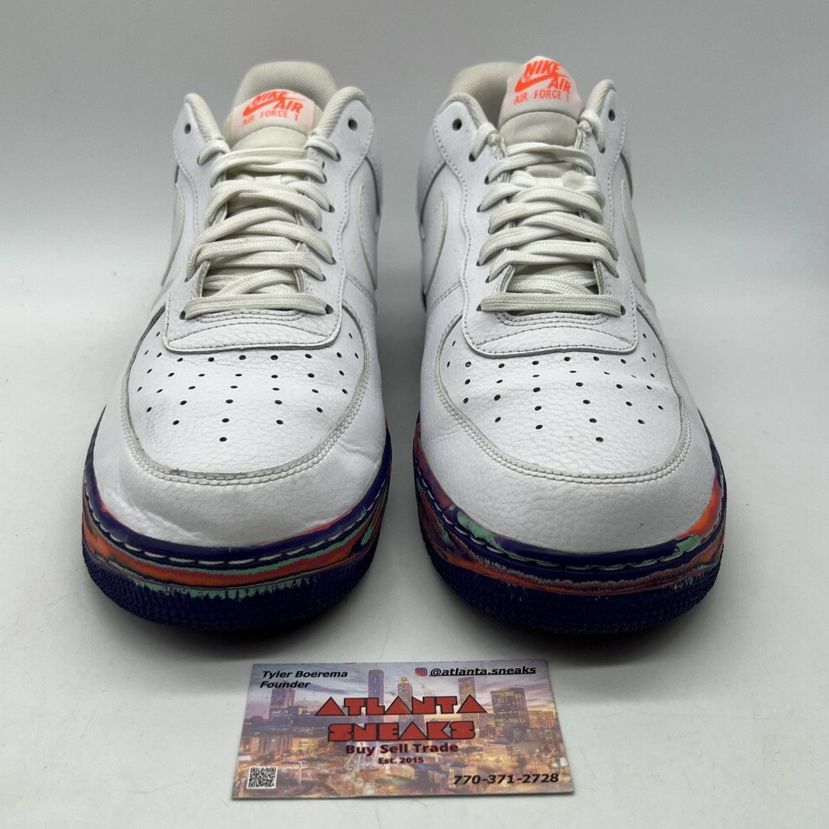 Nike Air Force 1 multi color marble Grailed