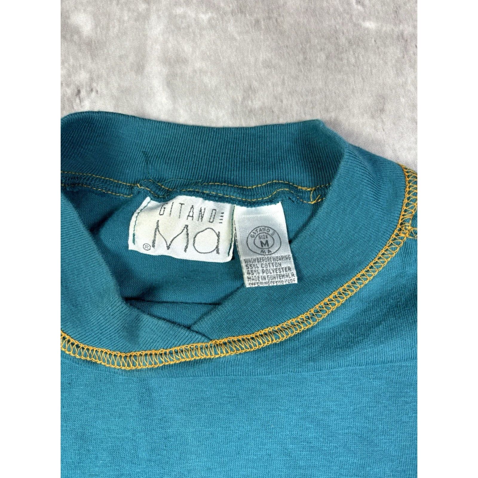 Vintage VINTAGE 90s Outdoors Nature Long sleeve Graphic T-Shirt Gatino M Blue Cotton Men Crew Neck Shirt Pants? Wait. Size US M / EU 48-50 / 2 - 3 Thumbnail
