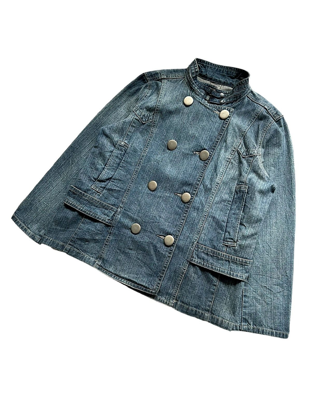 Comme Ca Ism 00's Eastboy double breasted hybrid denim jacket Size US M / EU 48-50 / 2 - 2 Thumbnail