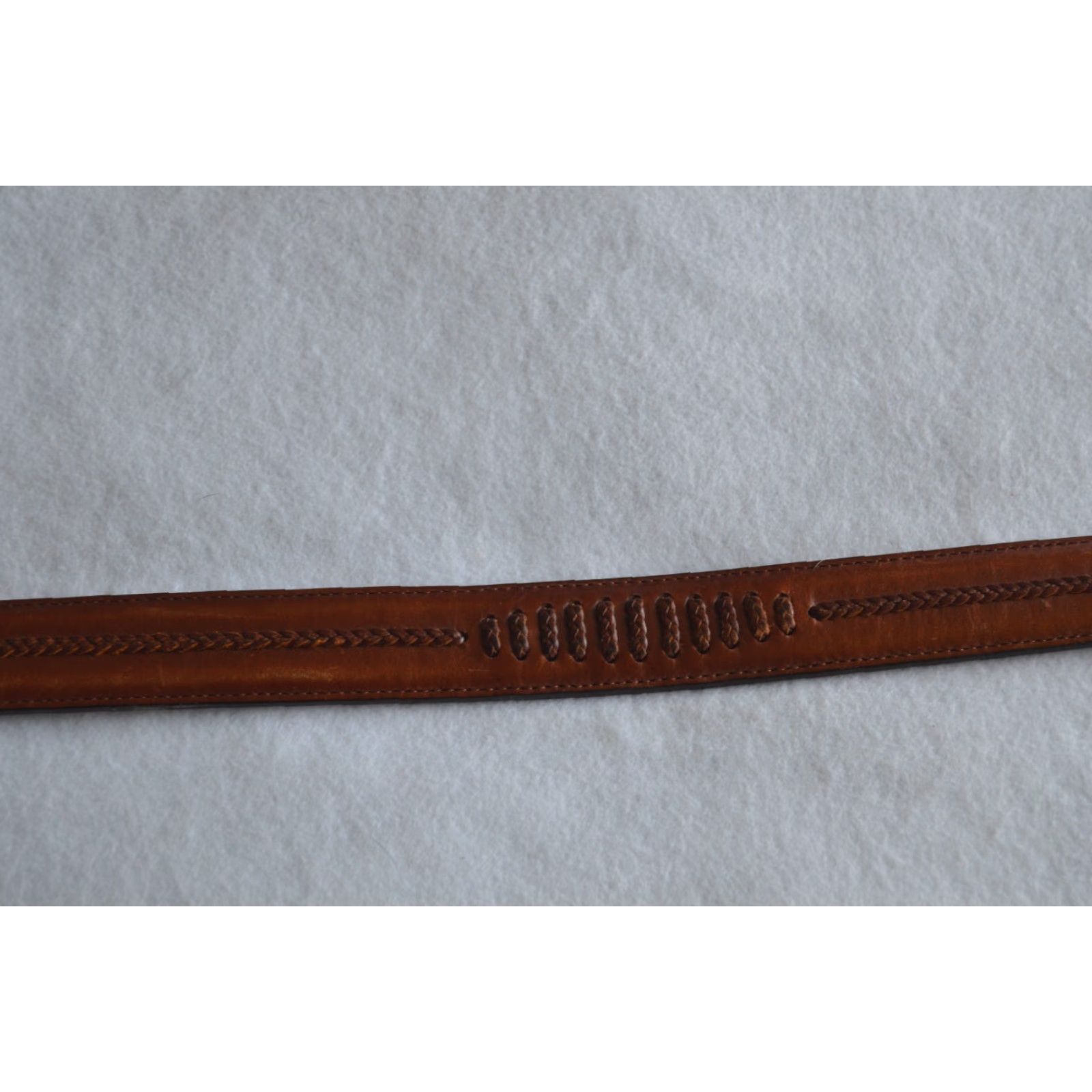 Vintage Vintage Onyx by Brighton Belt Brown Leather Size 42 Men's Dress Buckle Adjustable Western Belt Size 42 - 3 Thumbnail