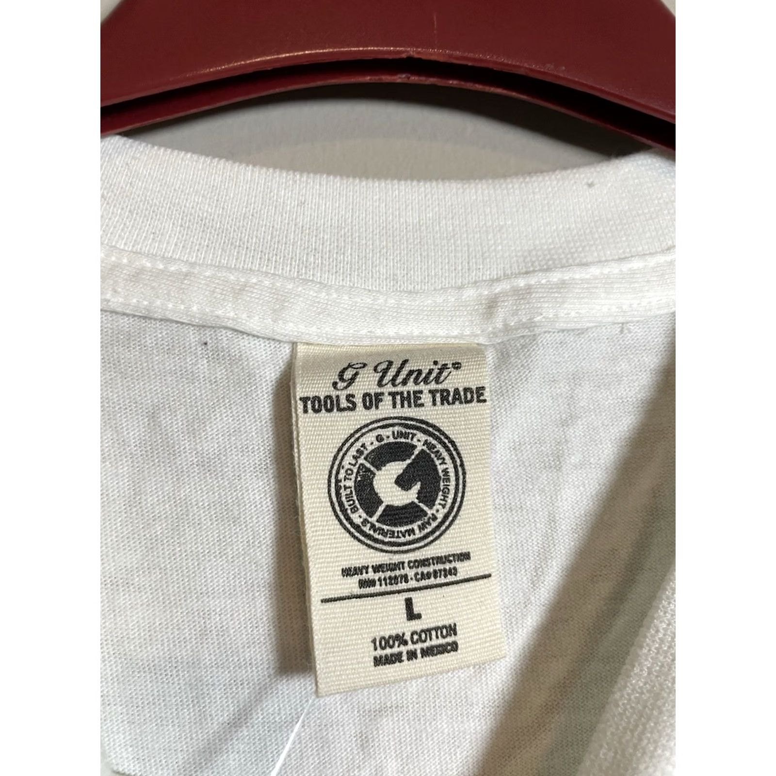 Vintage VINTAGE G-Unit Shirt Mens L White Hip Hop Y2K 50 Cent Logo Embossed Size US L / EU 52-54 / 3 - 4 Thumbnail