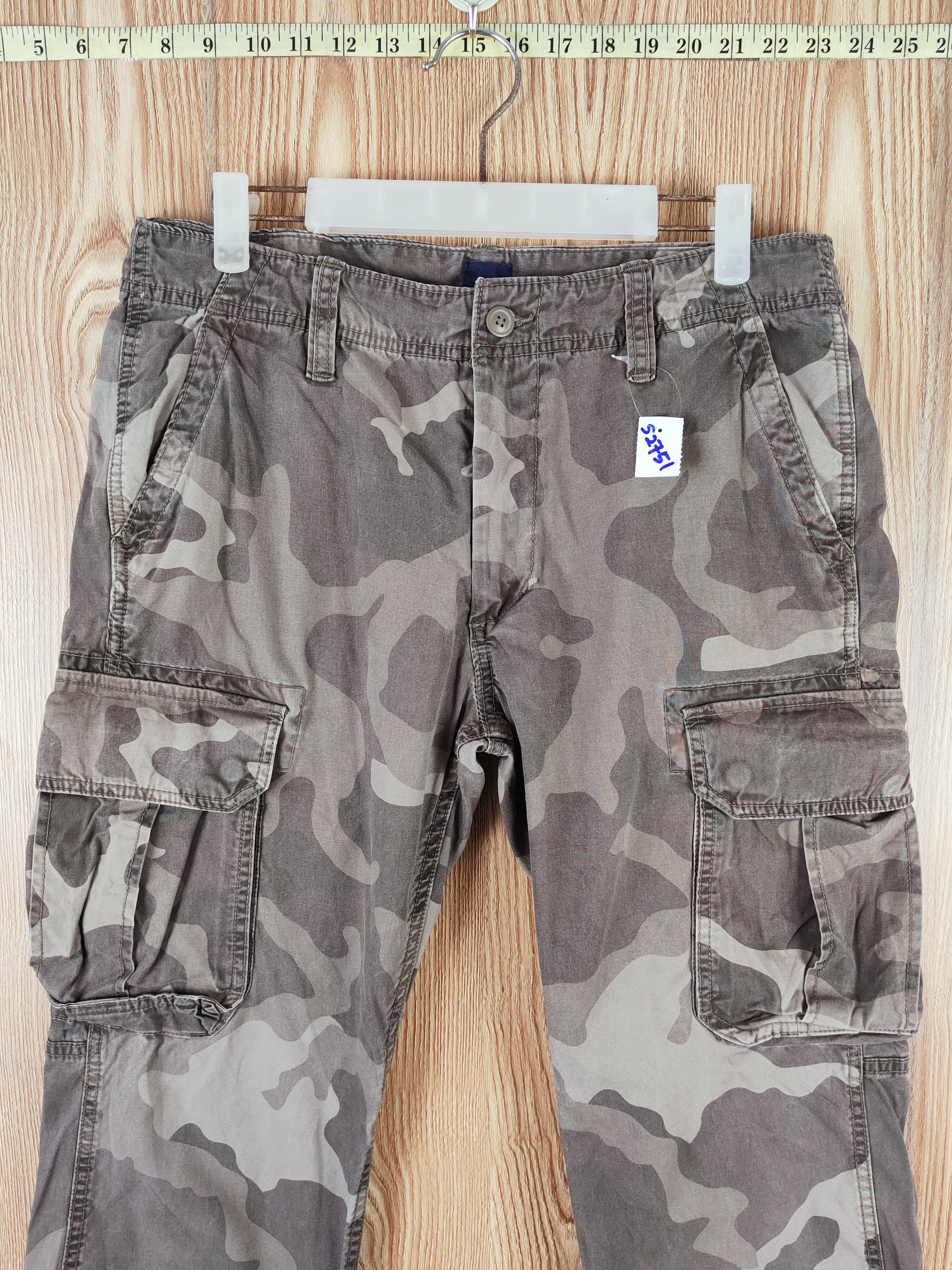 Gap DL Gap Camouflage Multipocket Tactical Cargo Pants #S2751 Size US 32 / EU 48 - 2 Thumbnail