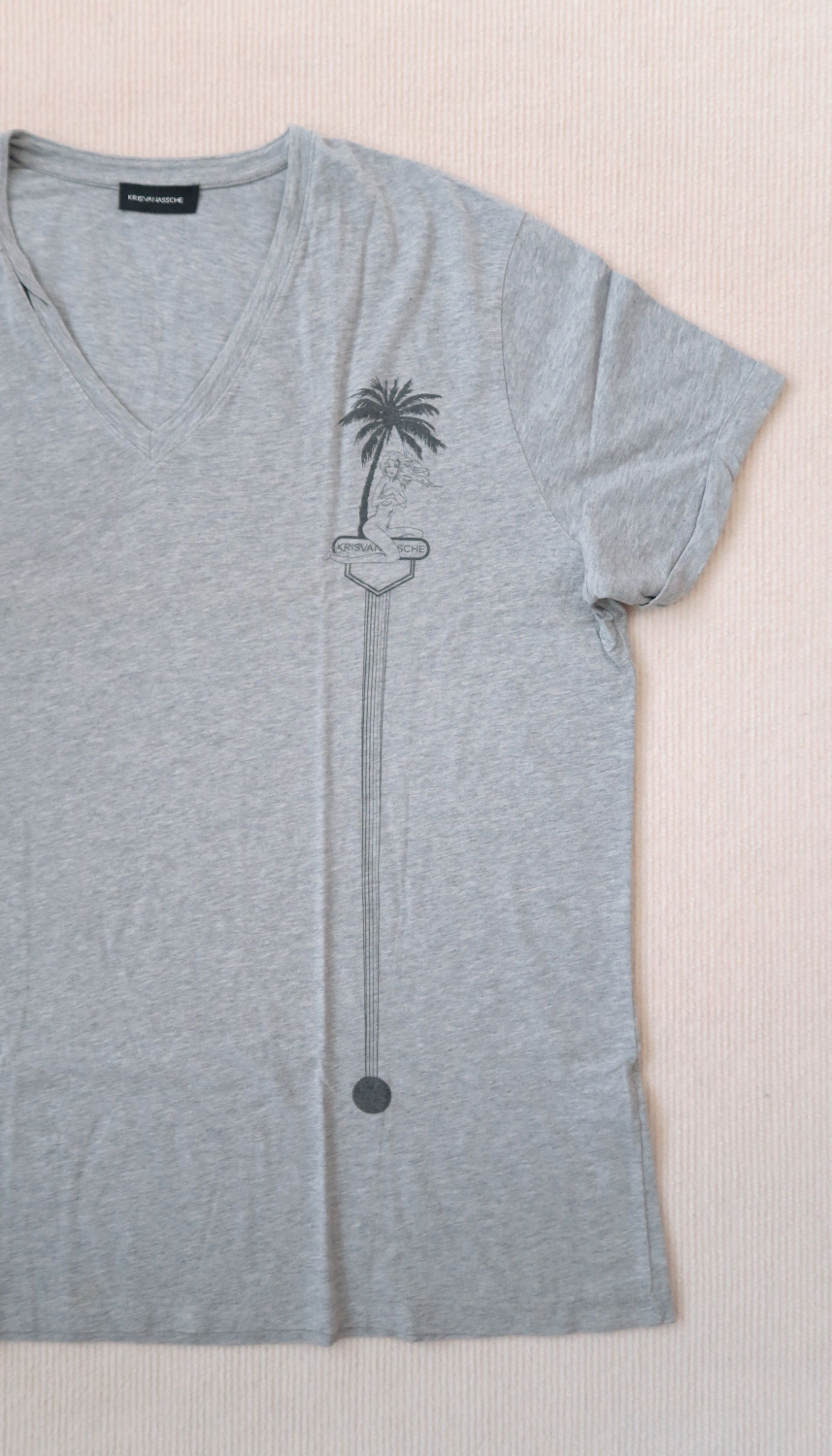 Kris Van Assche Kris Van Assche V-neck Sexy Palm Tree Street Sign T-Shirt Size US XXL / EU 58 / 5 - 2 Thumbnail