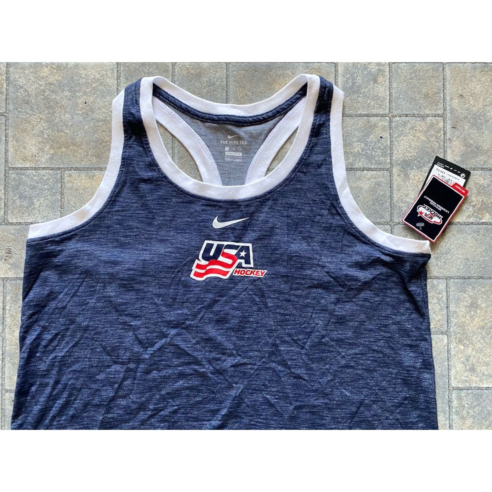 Nike Nike Women's XL USA Hockey Tank Top Navy NEW WITH TAGS Size XL / US 12-14 / IT 48-50 - 3 Thumbnail