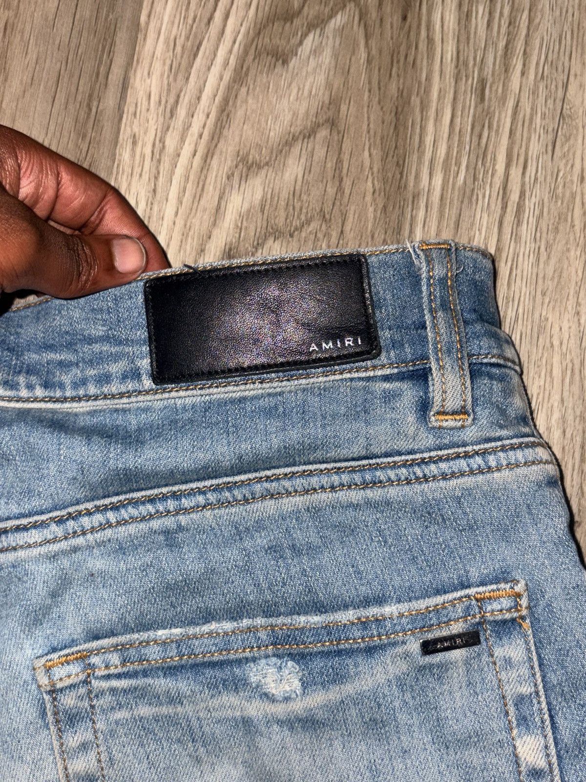 Amiri Amiri Clay Indigo Plaid MX2 Jeans Size US 31 - 5 Thumbnail