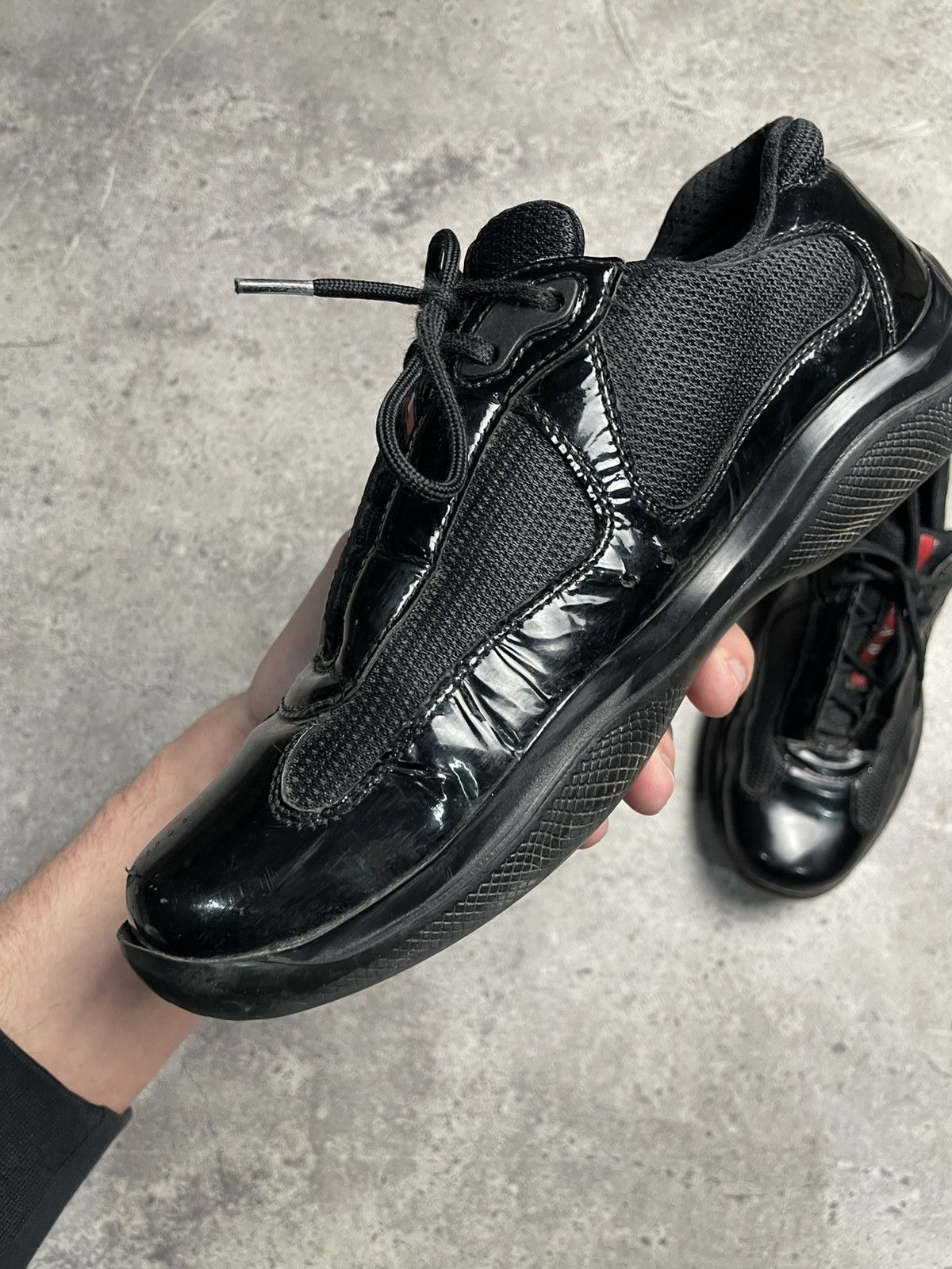 Prada Vintage Prada Americas Cup Rare Black sneakers shoes EU37 Size US 7 / IT 37 - 6 Thumbnail