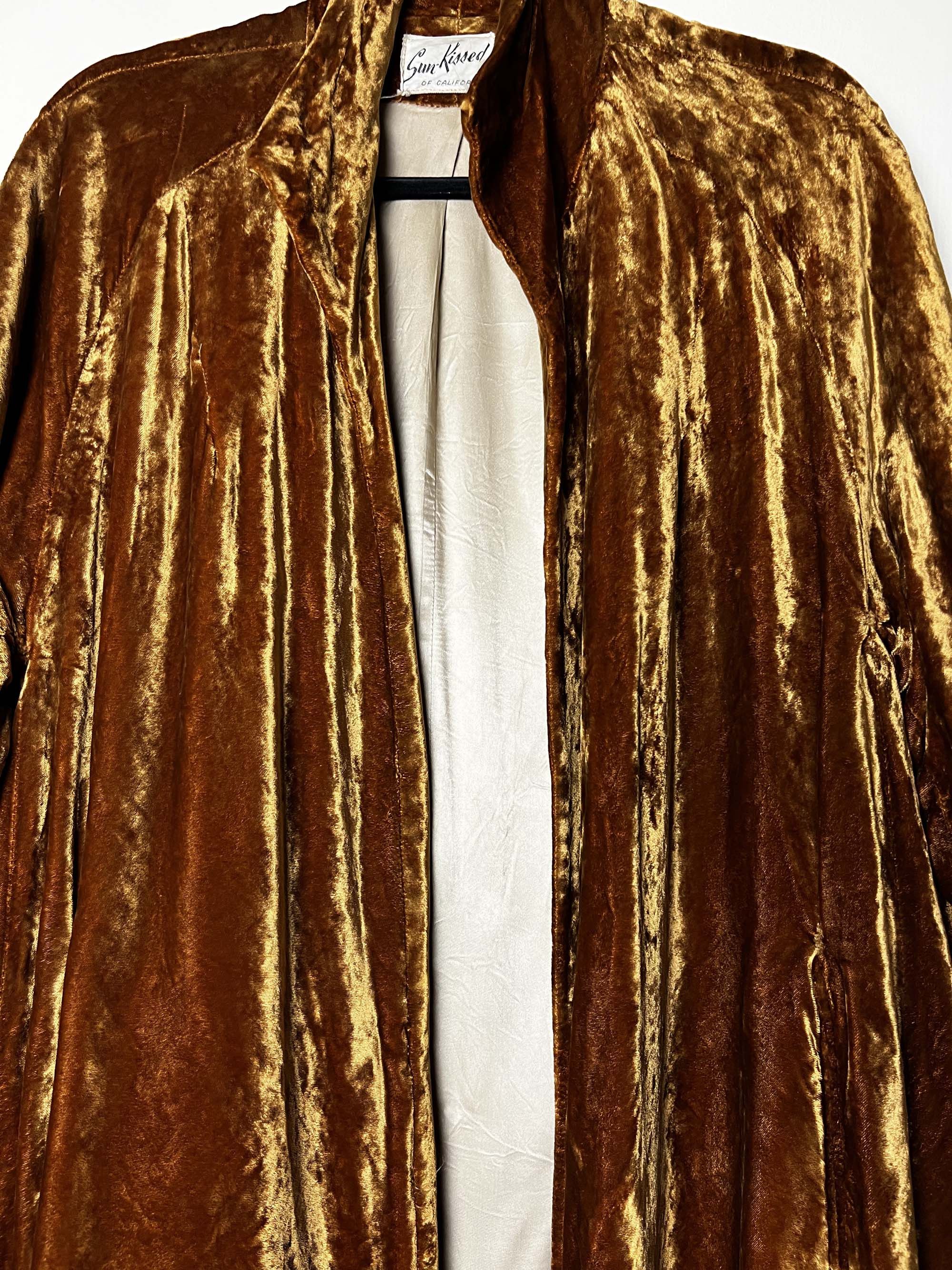 Vintage Vintage Gold 1950's Sun-Kissed of California Swing Coat Size ONE SIZE - 4 Thumbnail
