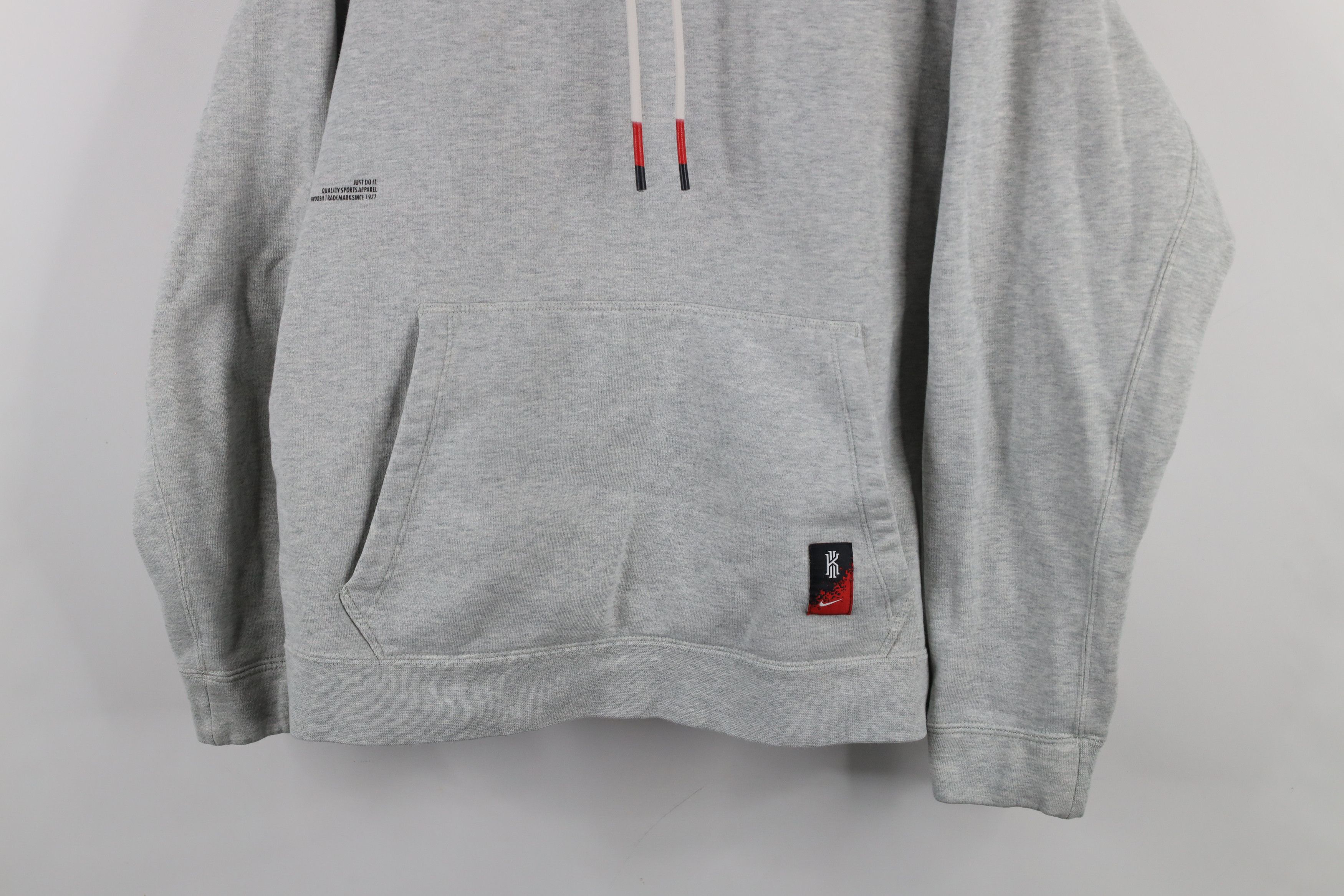 Nike × Vintage Nike Kyrie Irving Heavyweight Hoodie Sweatshirt Heather Gray Size L / US 10 / IT 46 - 3 Thumbnail