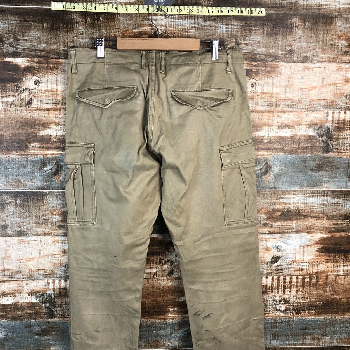 Japanese Brand DL Back Number Brown Cargo Multpocket Pants #C120 Size US 32 / EU 48 - 17 Thumbnail