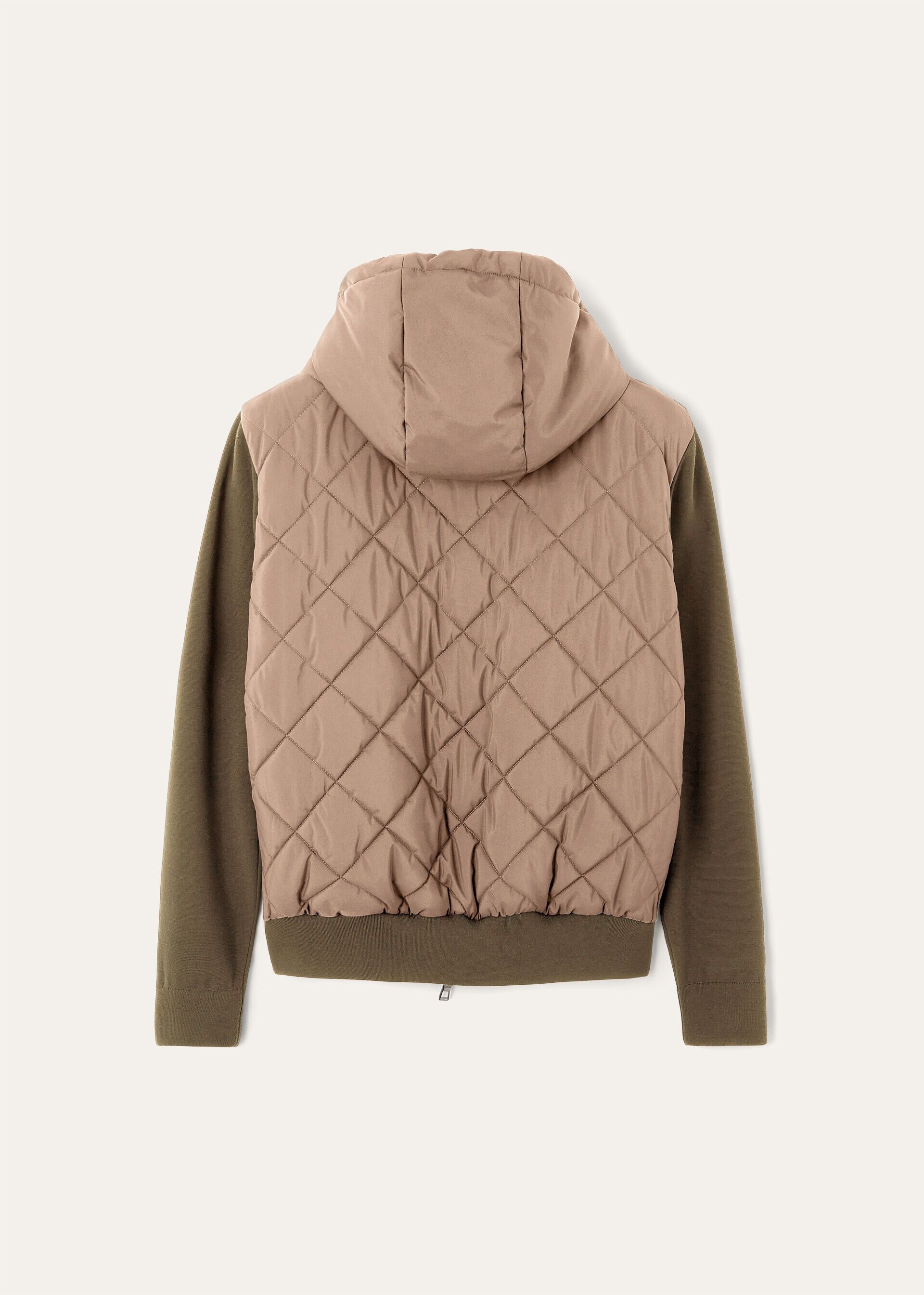 Loro Piana o1srvl11e0526 FAP9732 Ampay Bomber Jacket in Beige/Green Size US XL / EU 56 / 4 - 2 Thumbnail