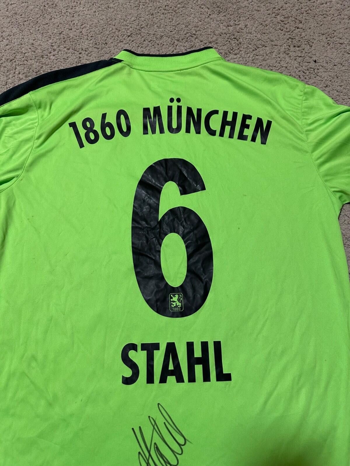 Other TSV 1860 München 2013-14 Third Kit STAHL #6 Player Issue Size US L / EU 52-54 / 3 - 8 Thumbnail