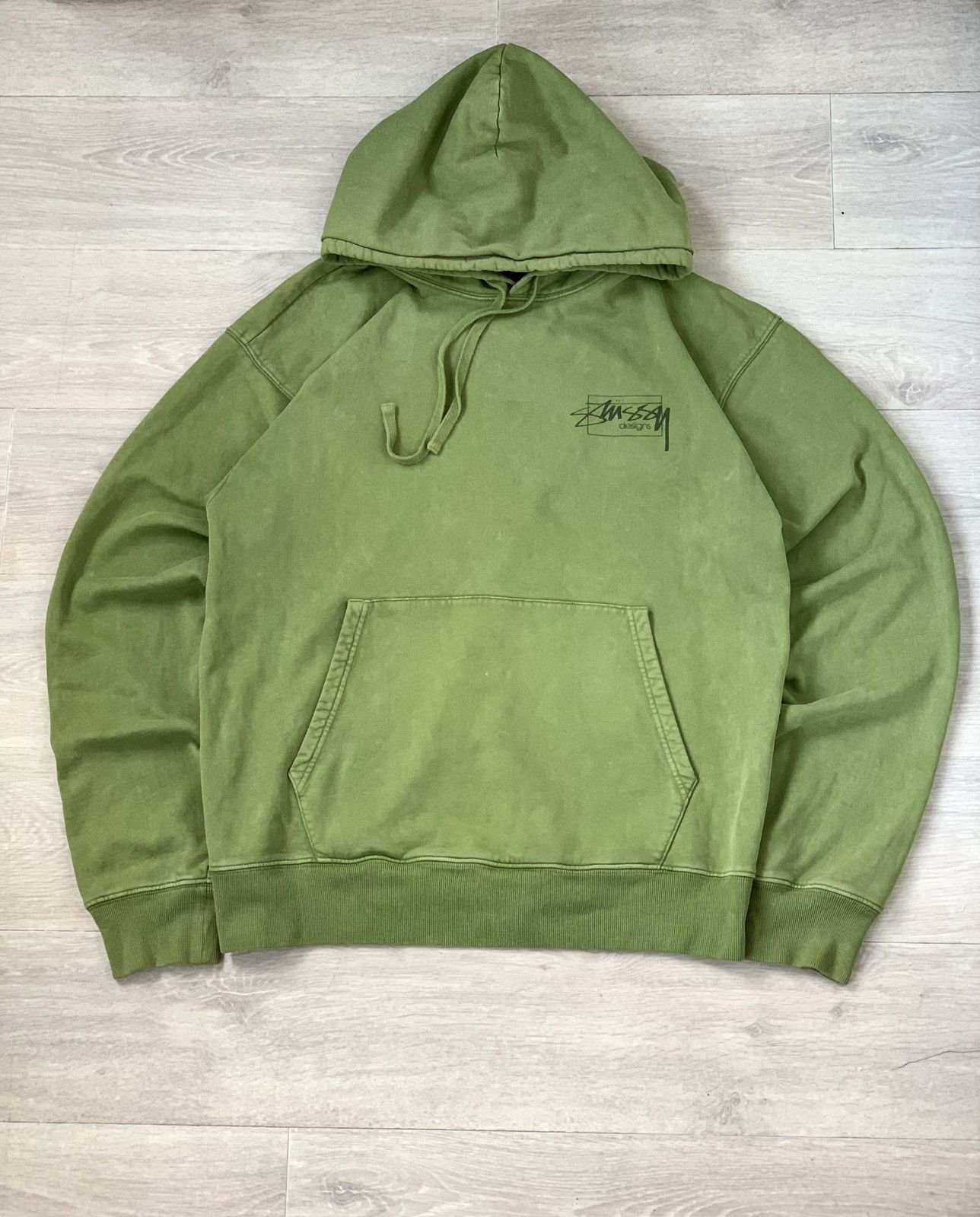 Stussy Stussy Dyed Designs Hoodie Green - Size L Size US L / EU 52-54 / 3 - 1 Thumbnail