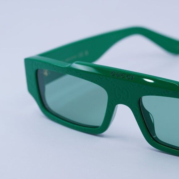 Gucci 🕶️ New Gucci GG1592S 003 Green Sunglasses Size ONE SIZE - 4 Thumbnail