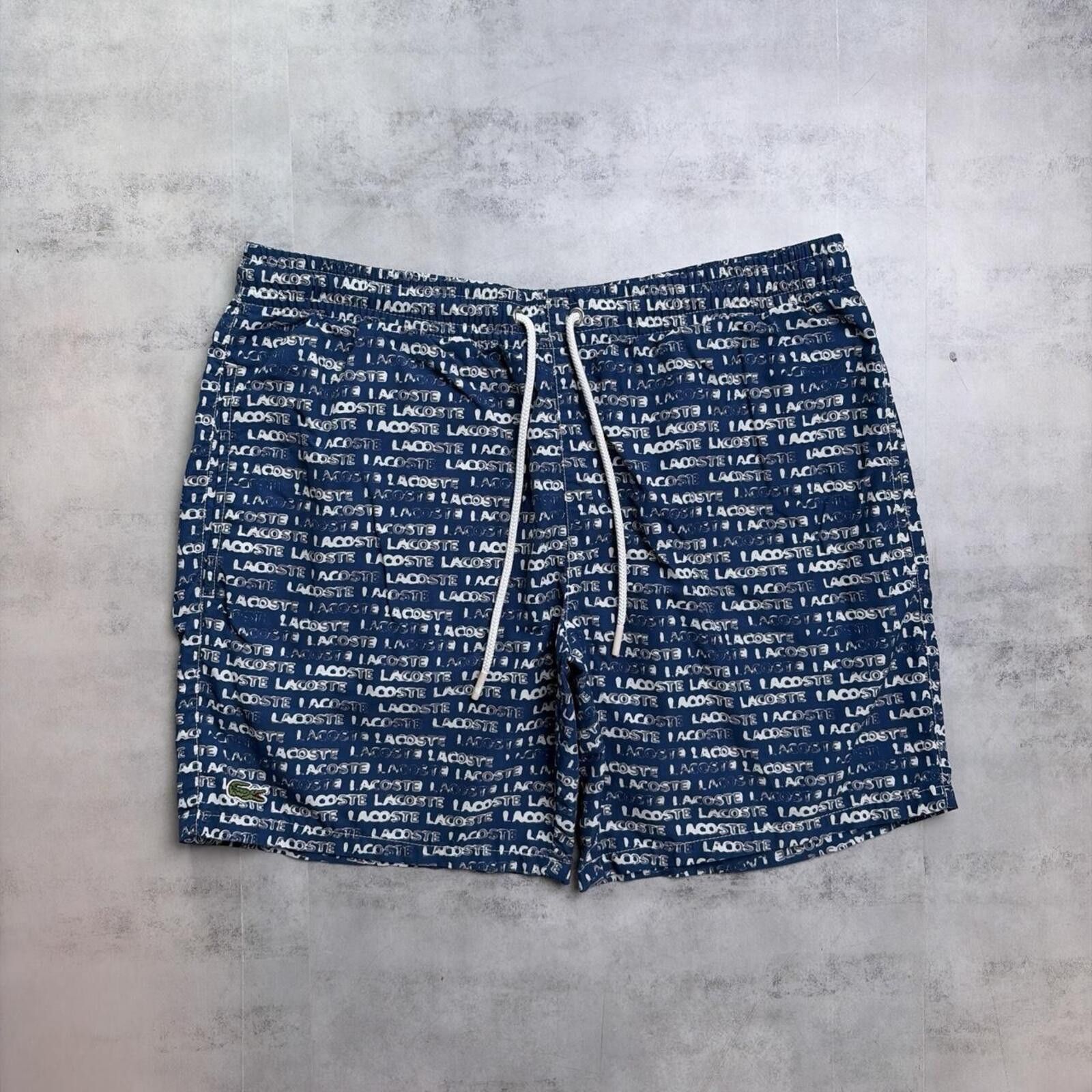 Lacoste Y2K Blue Lacoste Logo Board Shorts Size US 32 / EU 48 - 1 Thumbnail