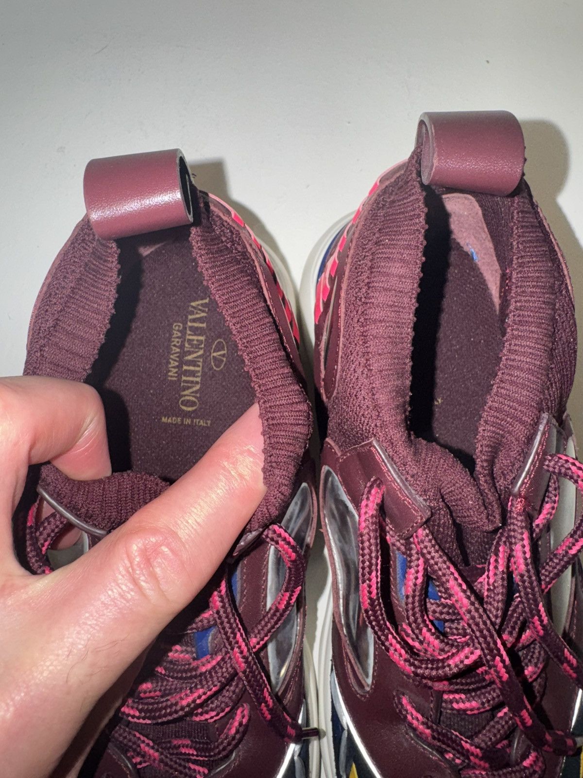 Valentino Valentino Mixed Media Sneakers Size US 10 / EU 43 - 10 Thumbnail