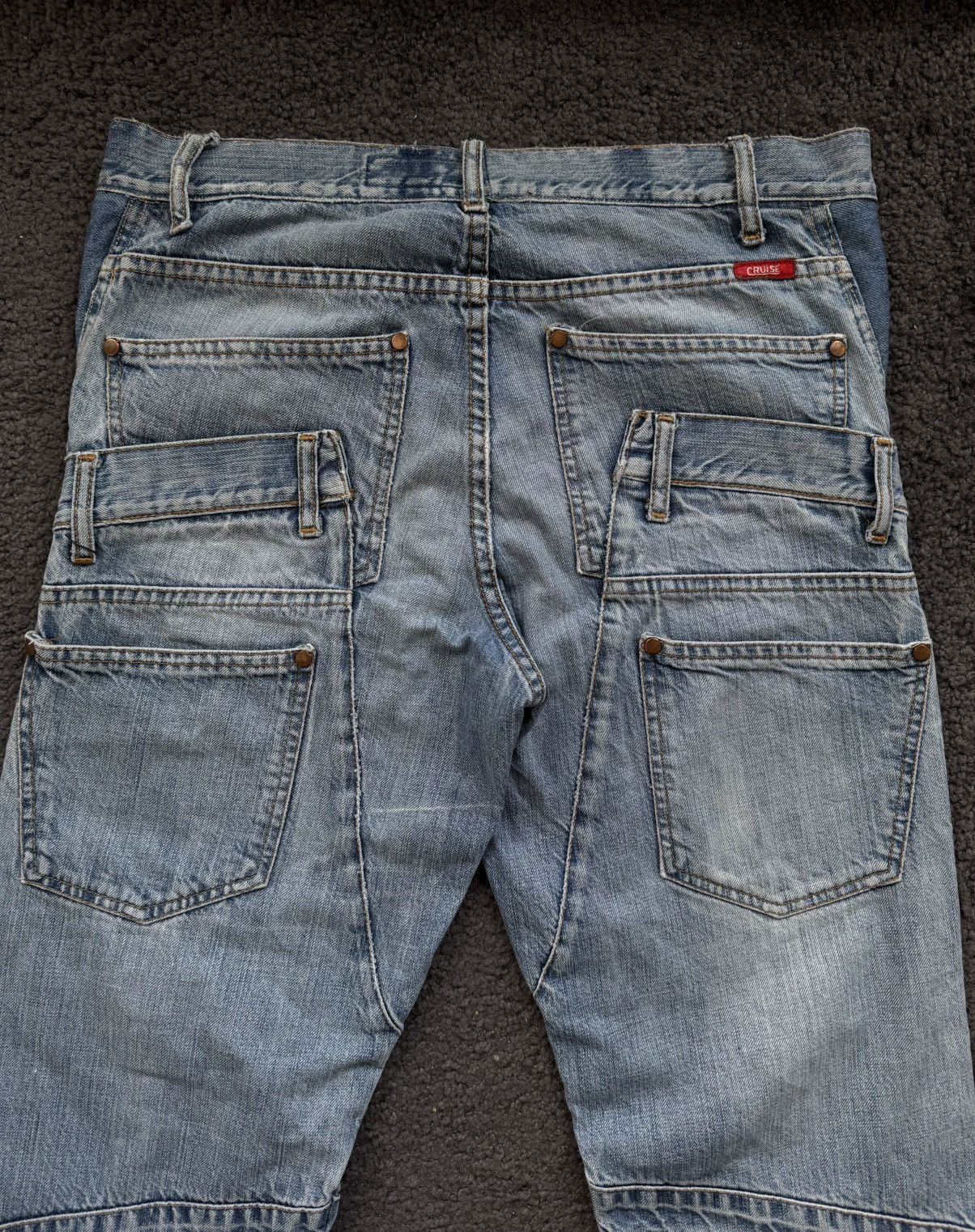 Japanese Brand × Vintage Double waist vintage denim pants Size US 30 / EU 46 - 5 Thumbnail