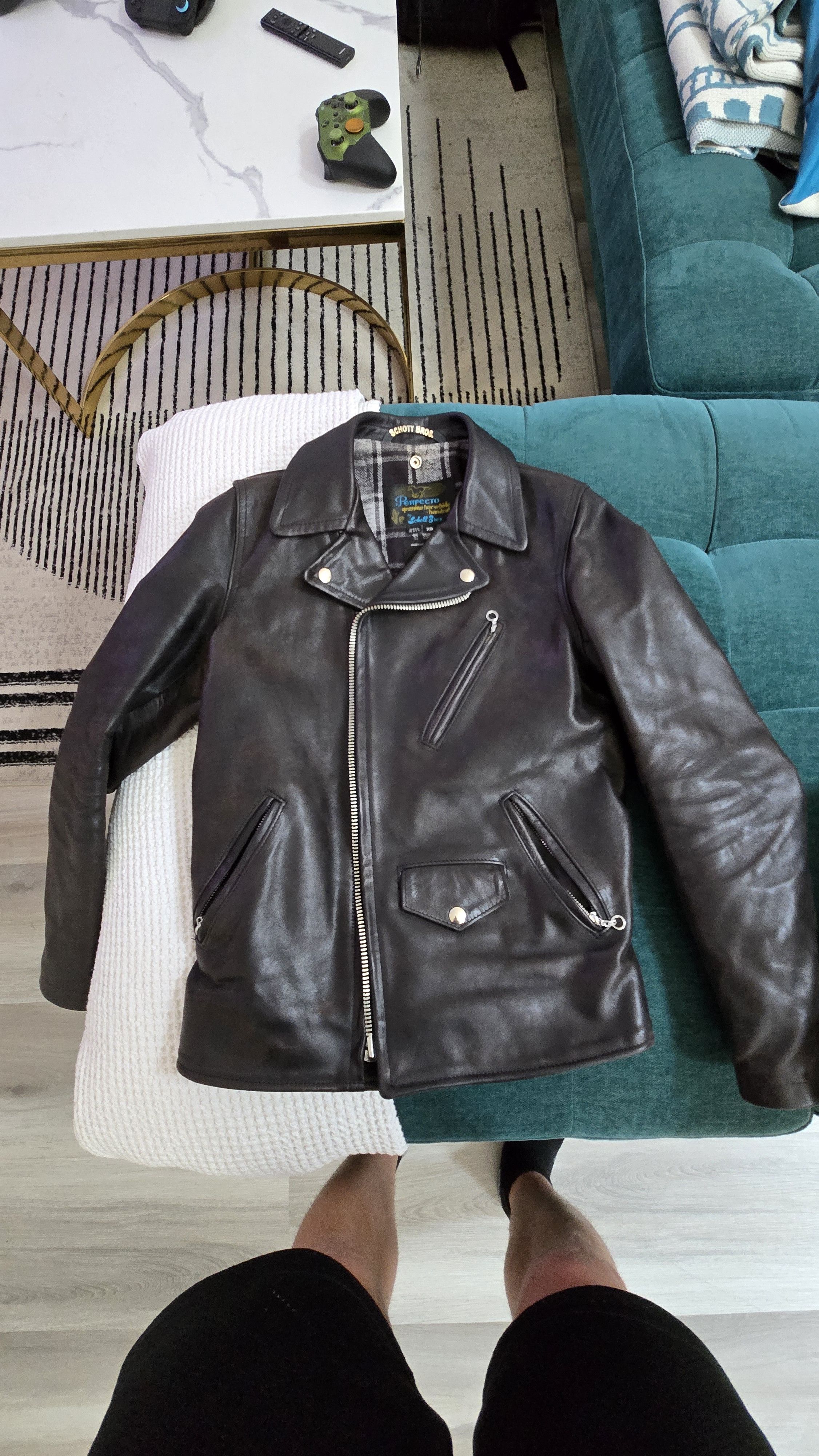 3sixteen × Schott Schott x 3sixteen Horsehide Teacore Perfecto Size US XS / EU 42 / 0 - 5 Thumbnail