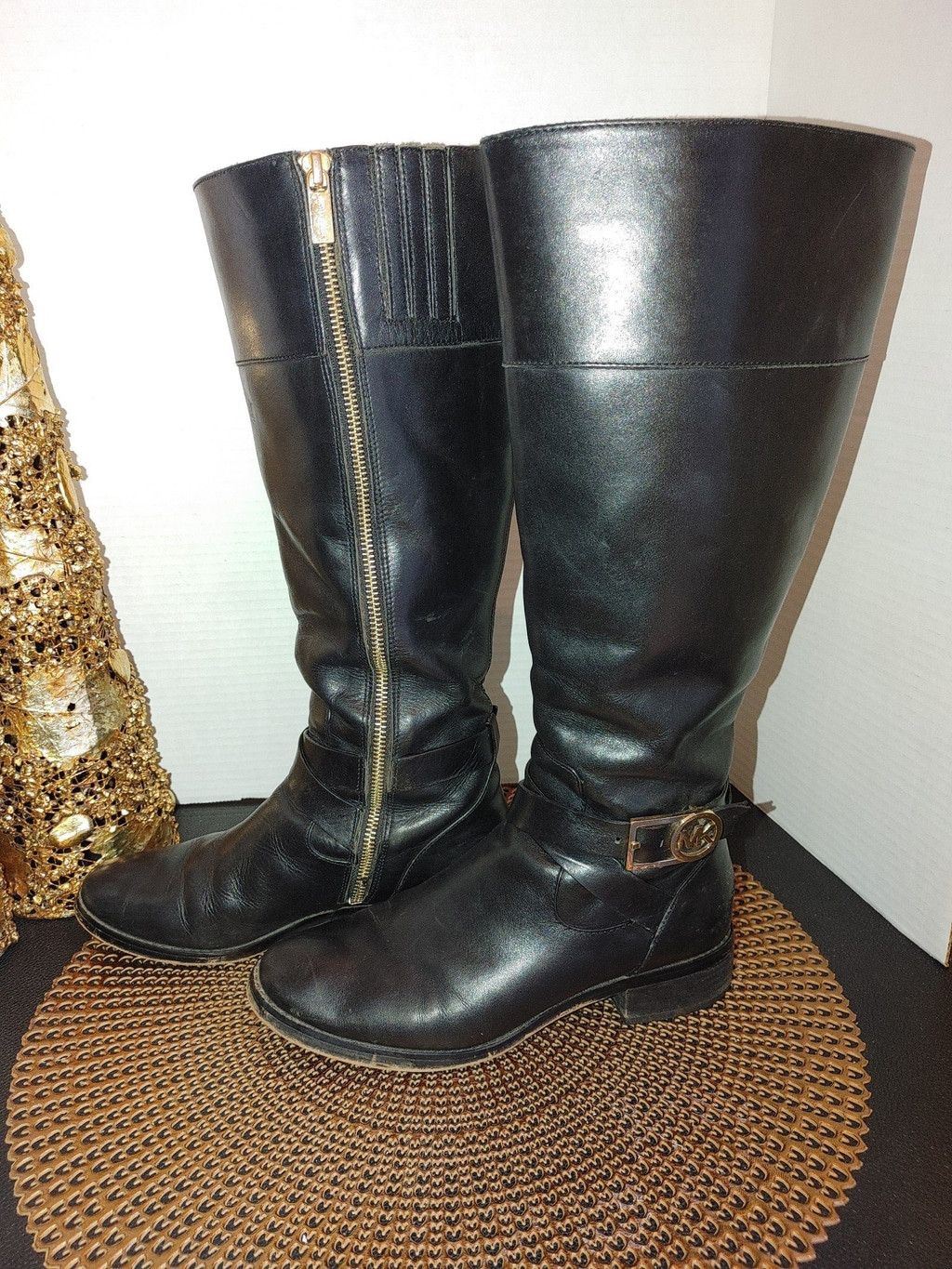 Michael Kors Michael Kors Rory Leather Boots Size 6M Size US 6 / IT 36 - 1 Thumbnail