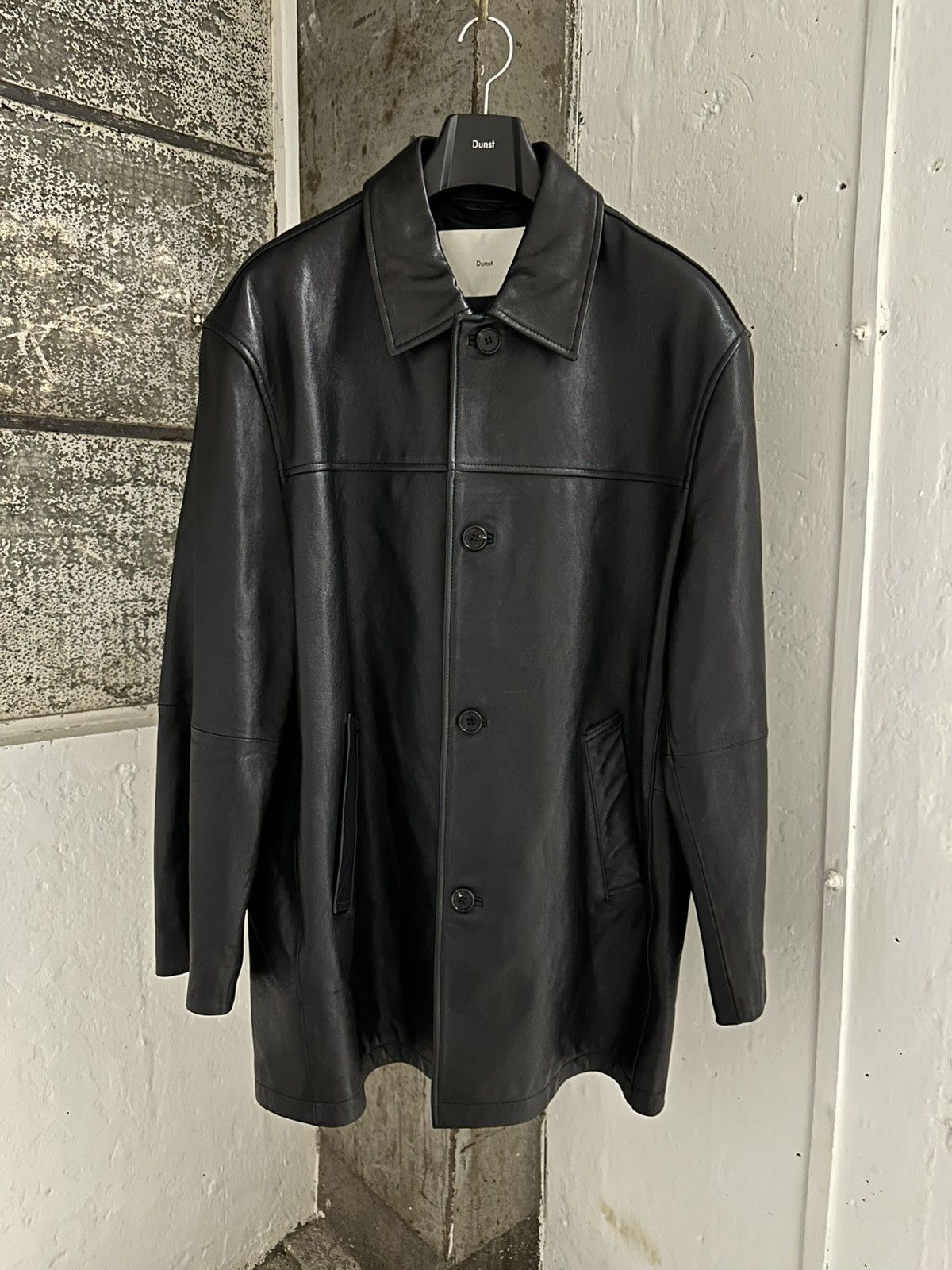Other Dunst black lamb leather half jacket Size US XL / EU 56 / 4 - 2 Thumbnail