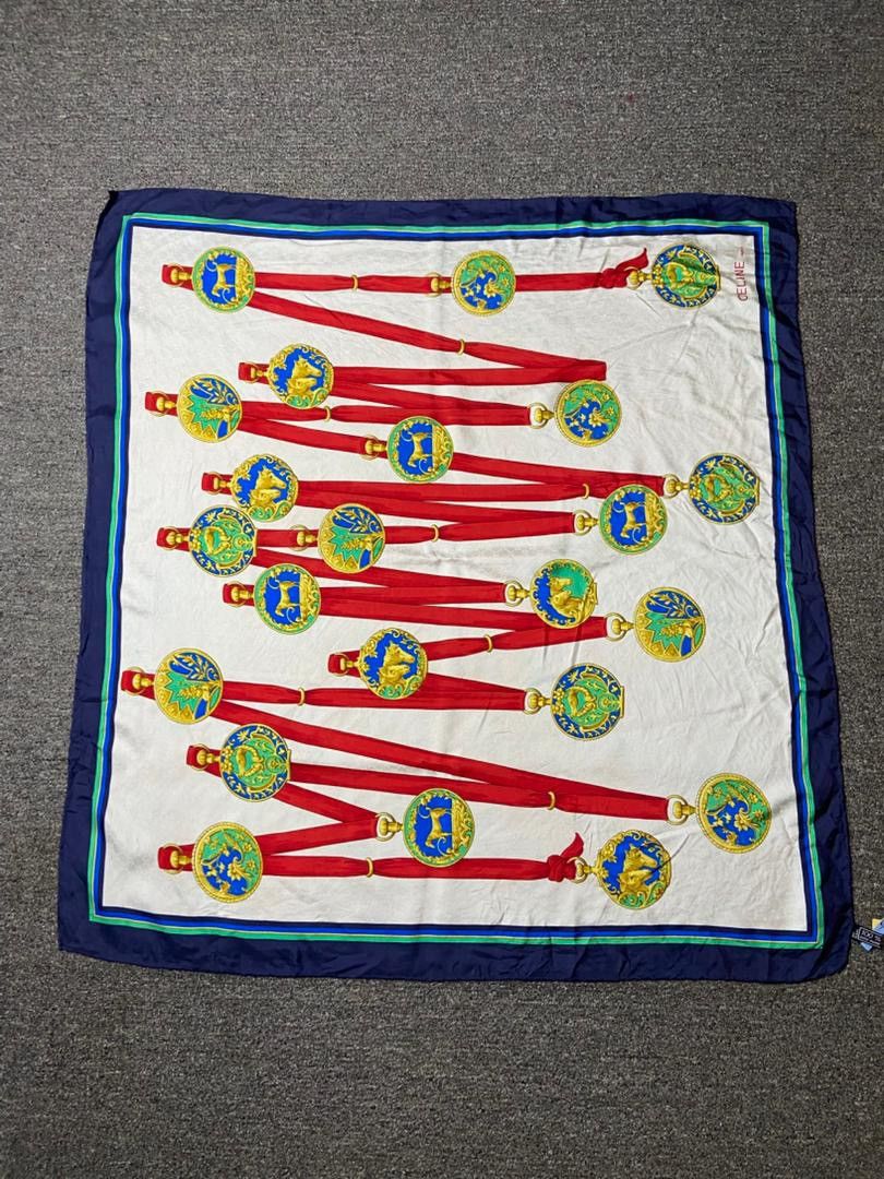 Celine Vintage Celine Paris Silk Scarf (179) Size ONE SIZE - 2 Thumbnail