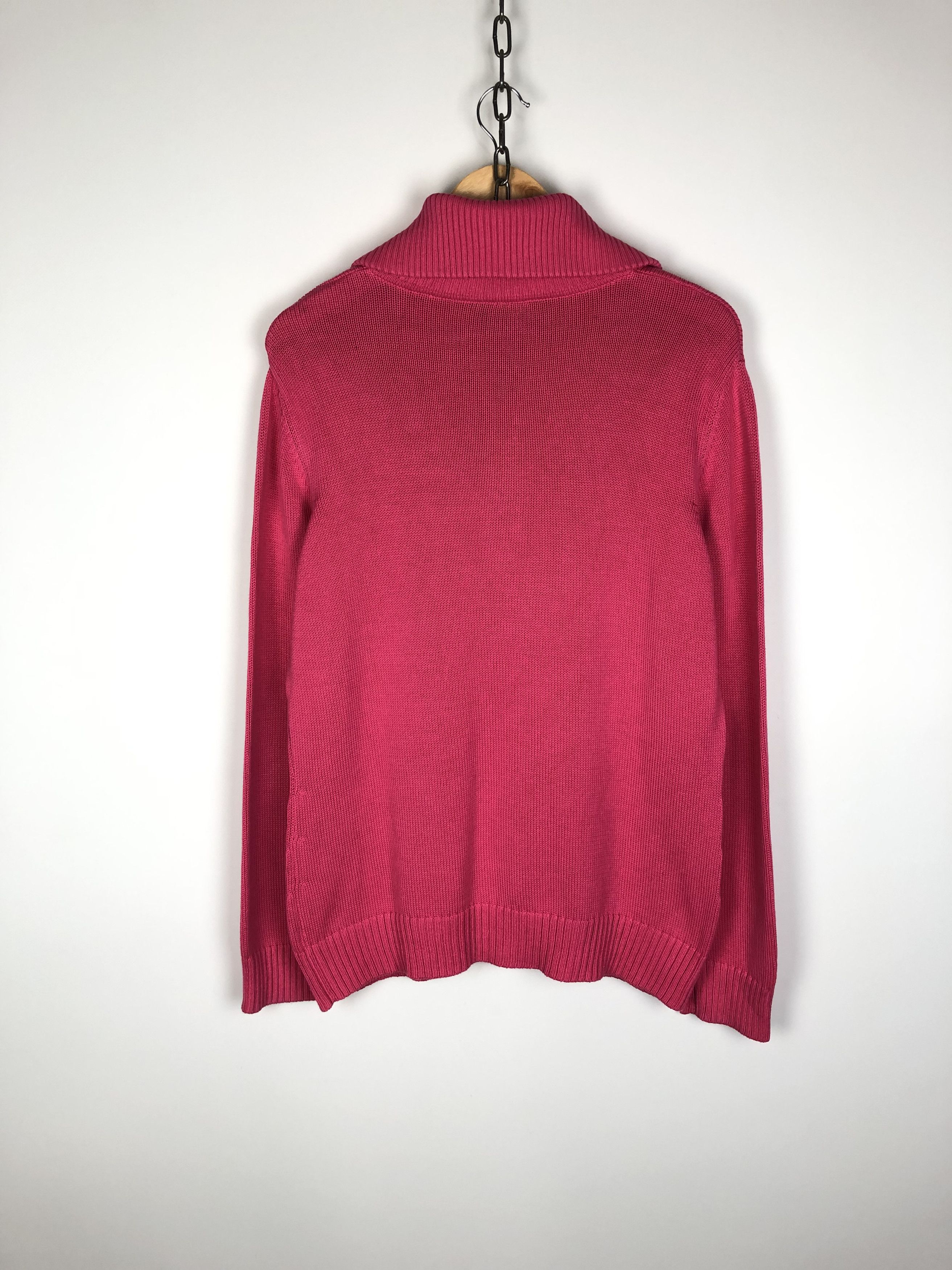 Bogner Bogner Knit Sweater 1/4 Zip Pullover Pink size US 16 Size XXL / US 16-18 / IT 52-54 - 7 Thumbnail
