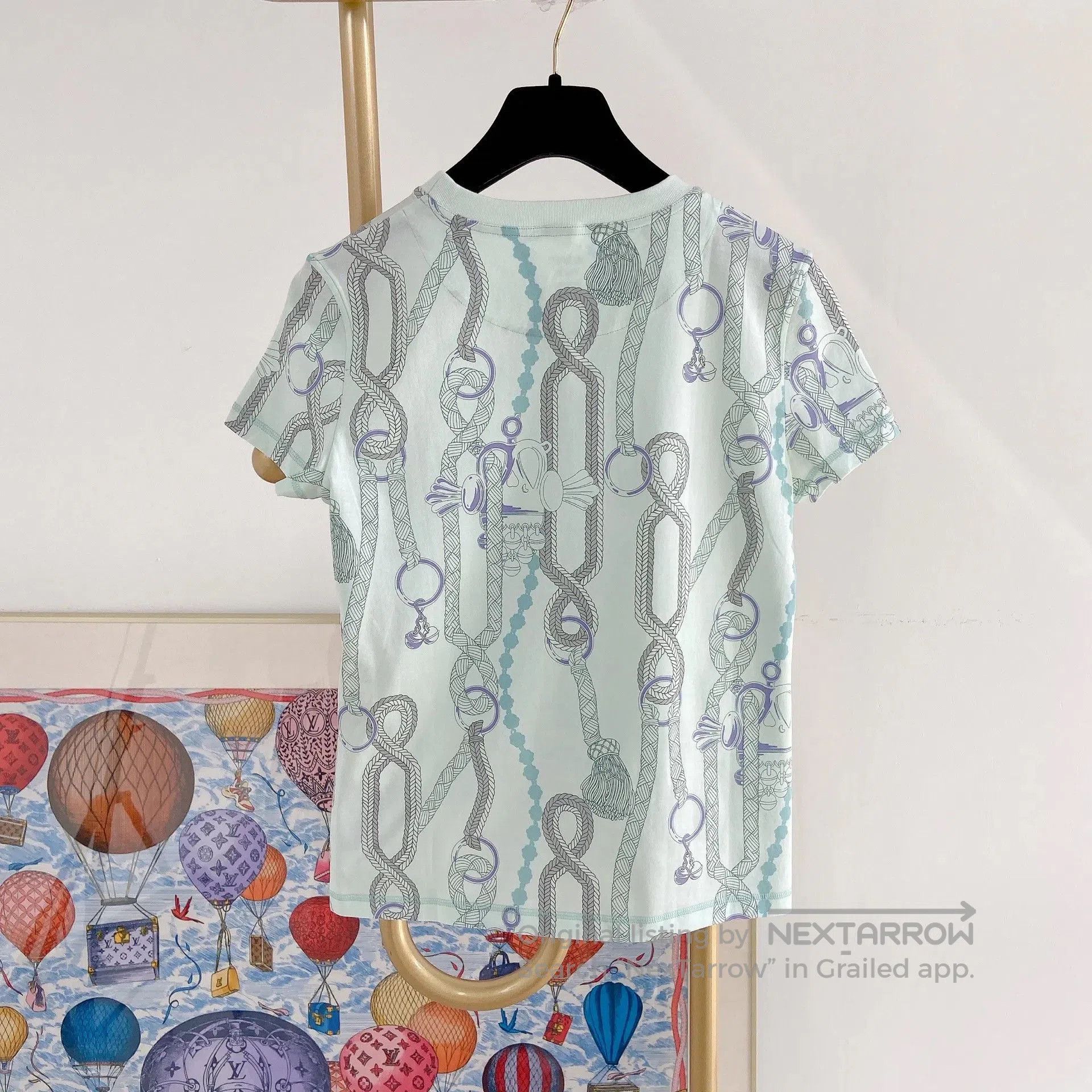 Hermes Hermes Printed T-Shirt Size 34. Size XXS / US 00 / IT 34 - 2 Thumbnail
