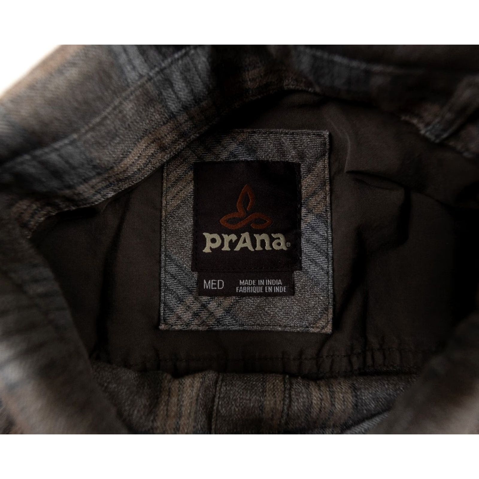 Prana prAna Shirt Mens Medium Brown Button Up Long Sleeve Plaid Collared Outdoors Size US M / EU 48-50 / 2 - 7 Thumbnail