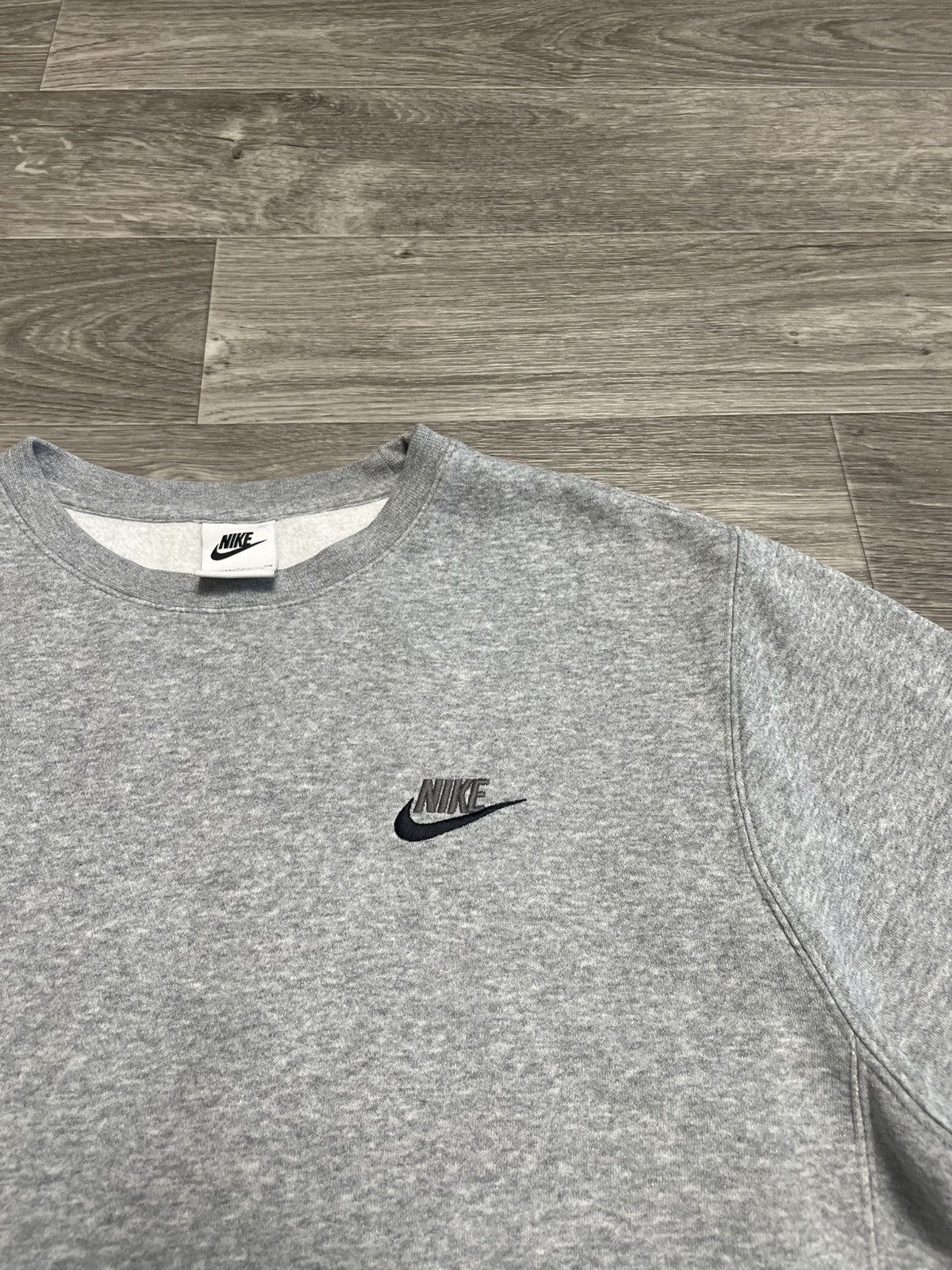 Nike Nike Gray Basic Sweatshirt Y2K Size US S / EU 44-46 / 1 - 8 Thumbnail