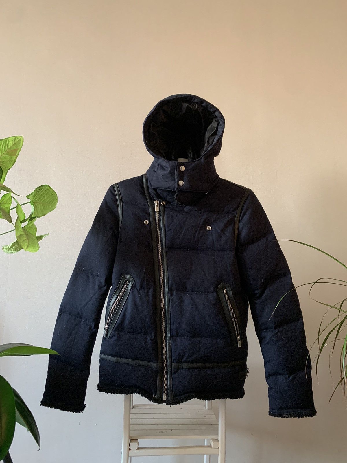 The Kooples The Kooples Lambskin Wool Down Asymmetric Jacket helmut lang Size US S / EU 44-46 / 1 - 3 Thumbnail