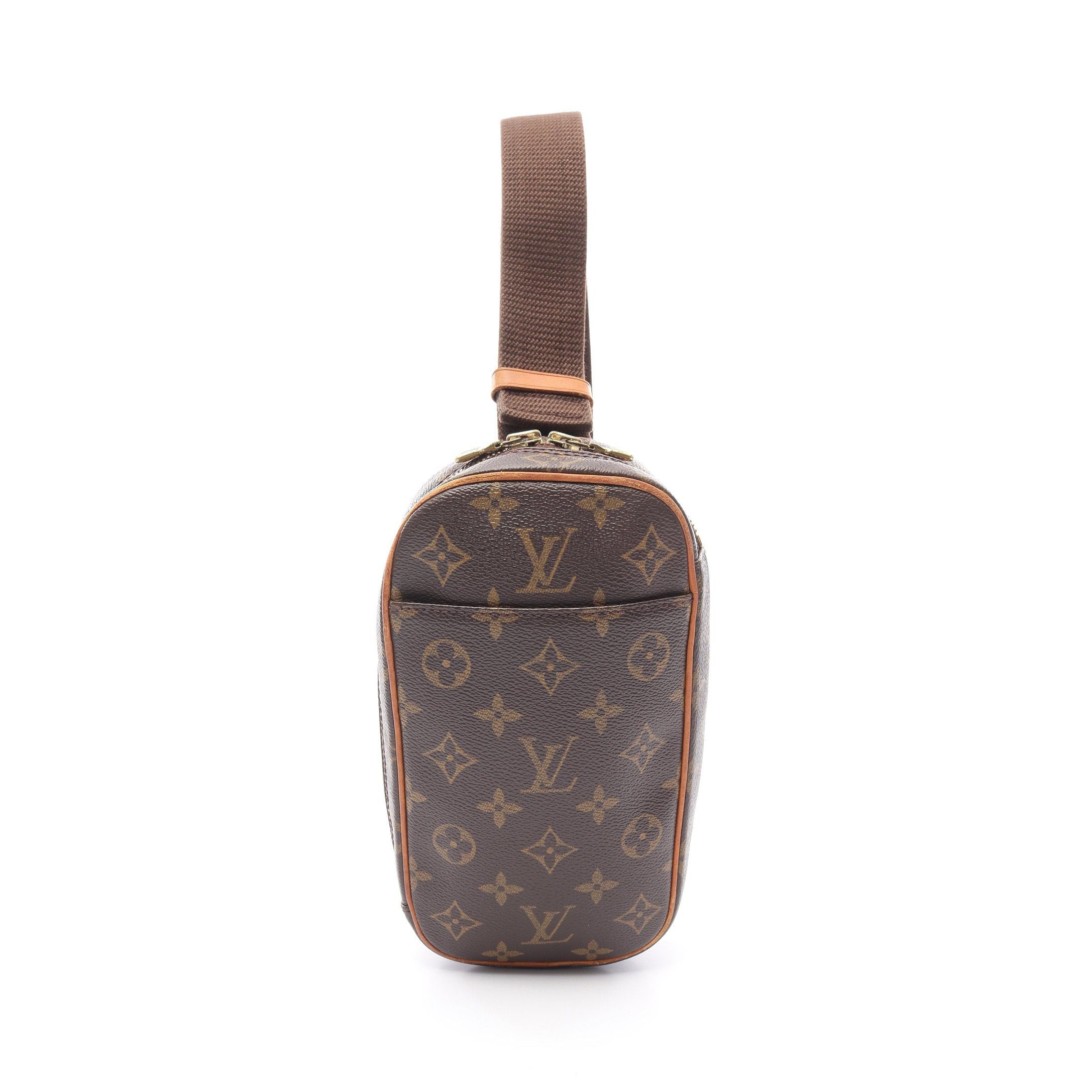 Louis Vuitton Louis Vuitton Pochette Ganju Monogram Body Bag Leather Brown Size ONE SIZE - 1 Thumbnail