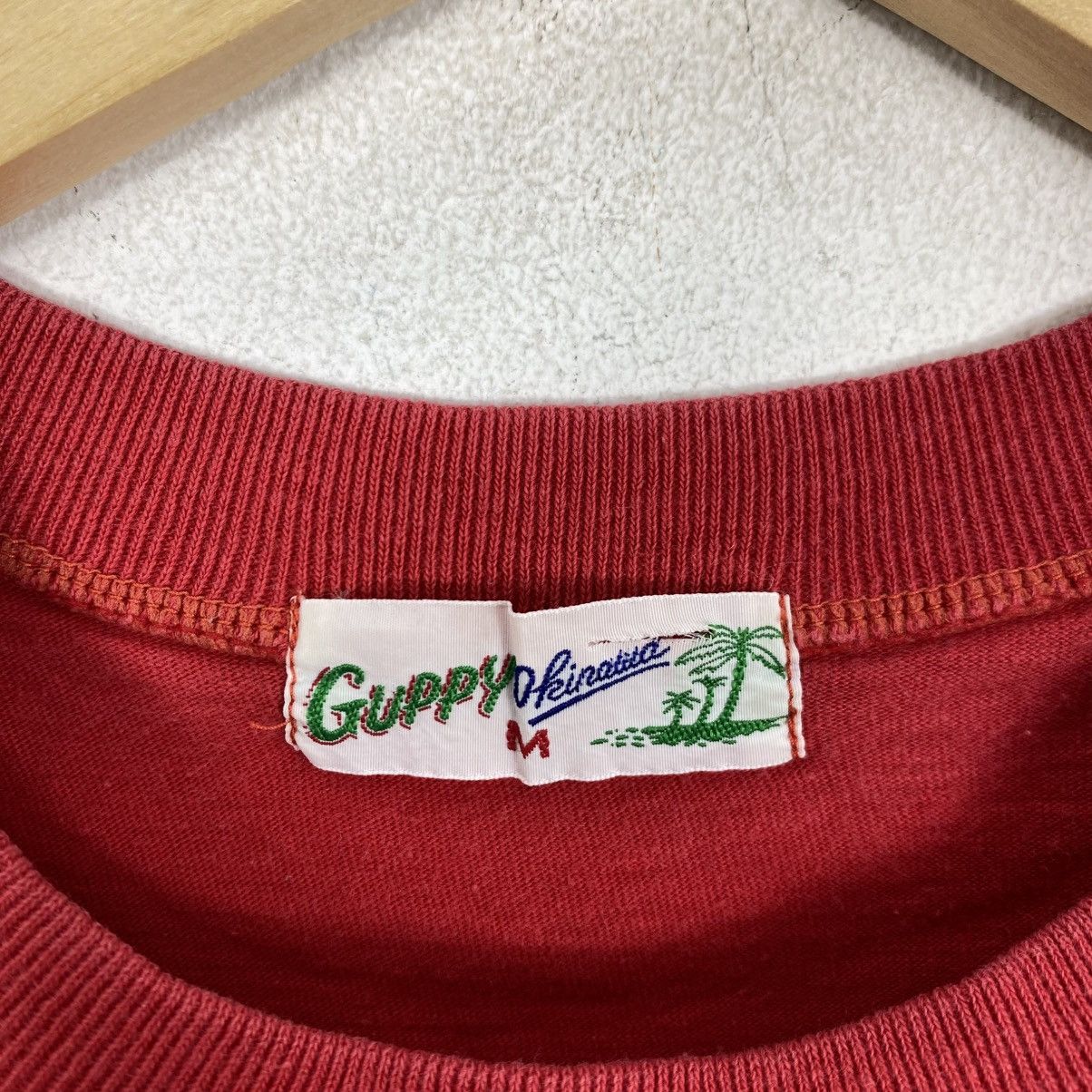 Vintage Vtg 90s Guppy Okinawa Japan Marine Sports T-Shirt Red Size M Size US M / EU 48-50 / 2 - 5 Thumbnail