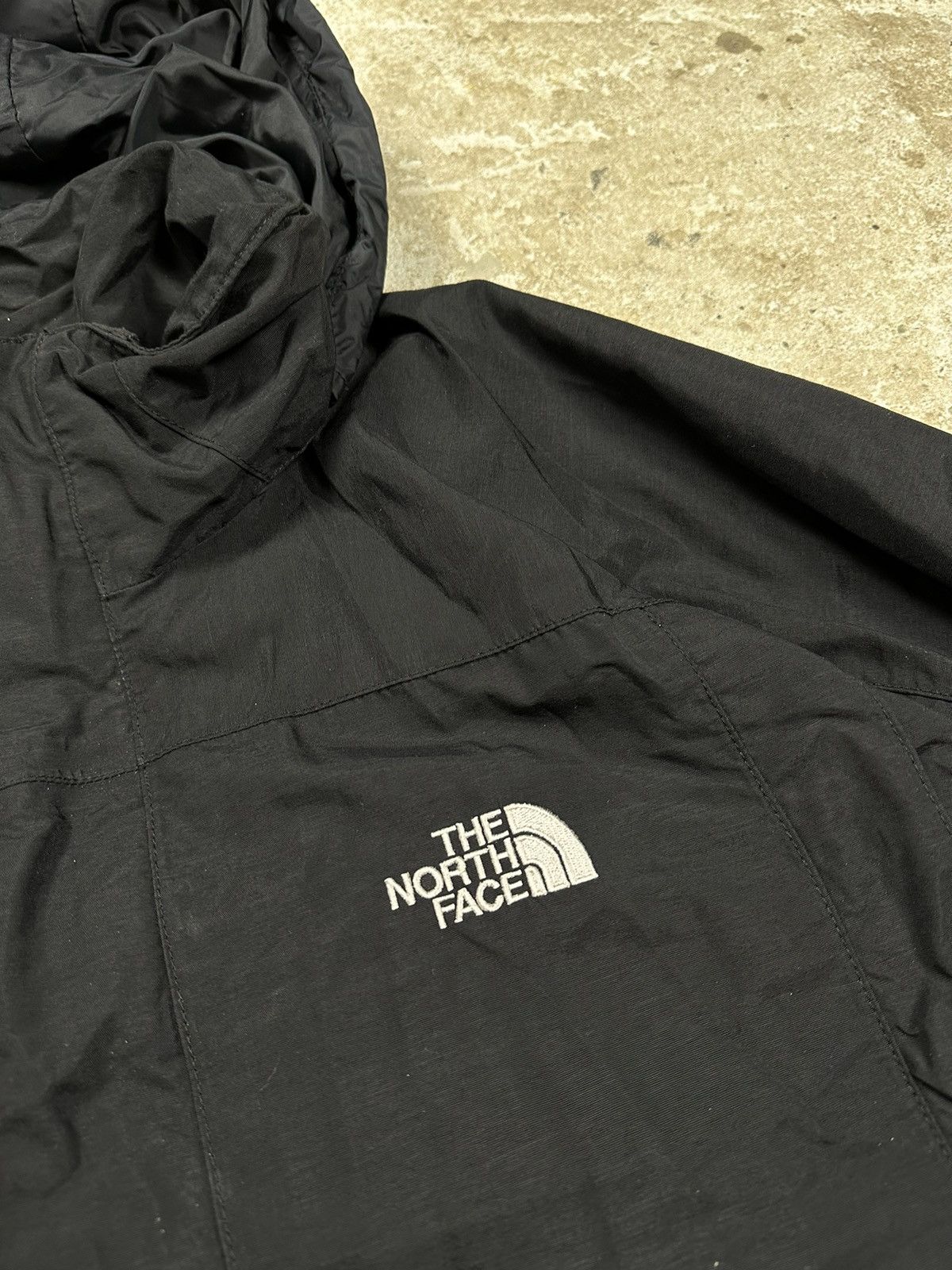 The North Face × Vintage ‼️ Vintage y2k The North Face HyVent Black Jacket Hooded Size US XL / EU 56 / 4 - 5 Thumbnail