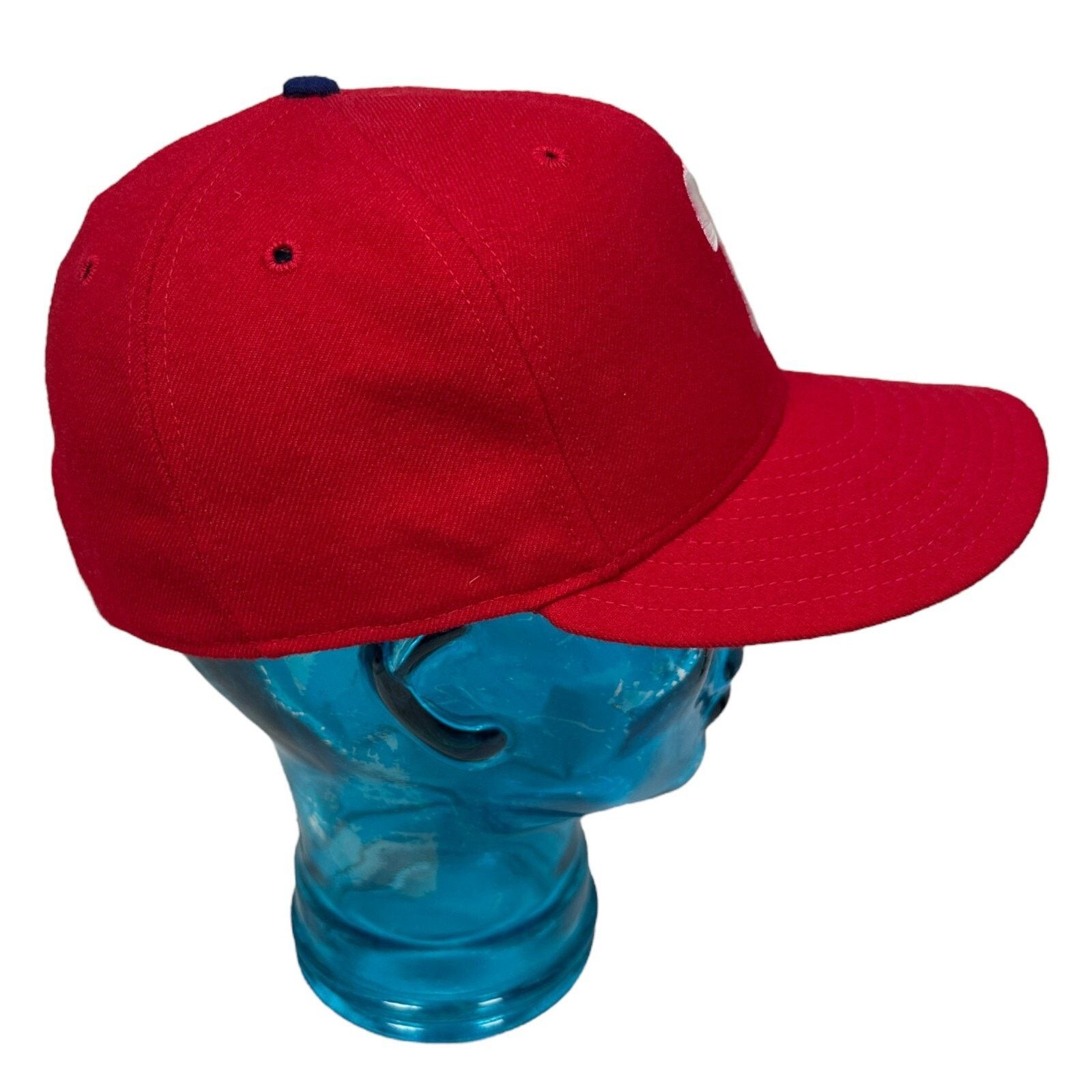 New Era Vintage New Era Reading Phillies Fitted Hat Mens 7 1/4 Red Size ONE SIZE - 5 Thumbnail