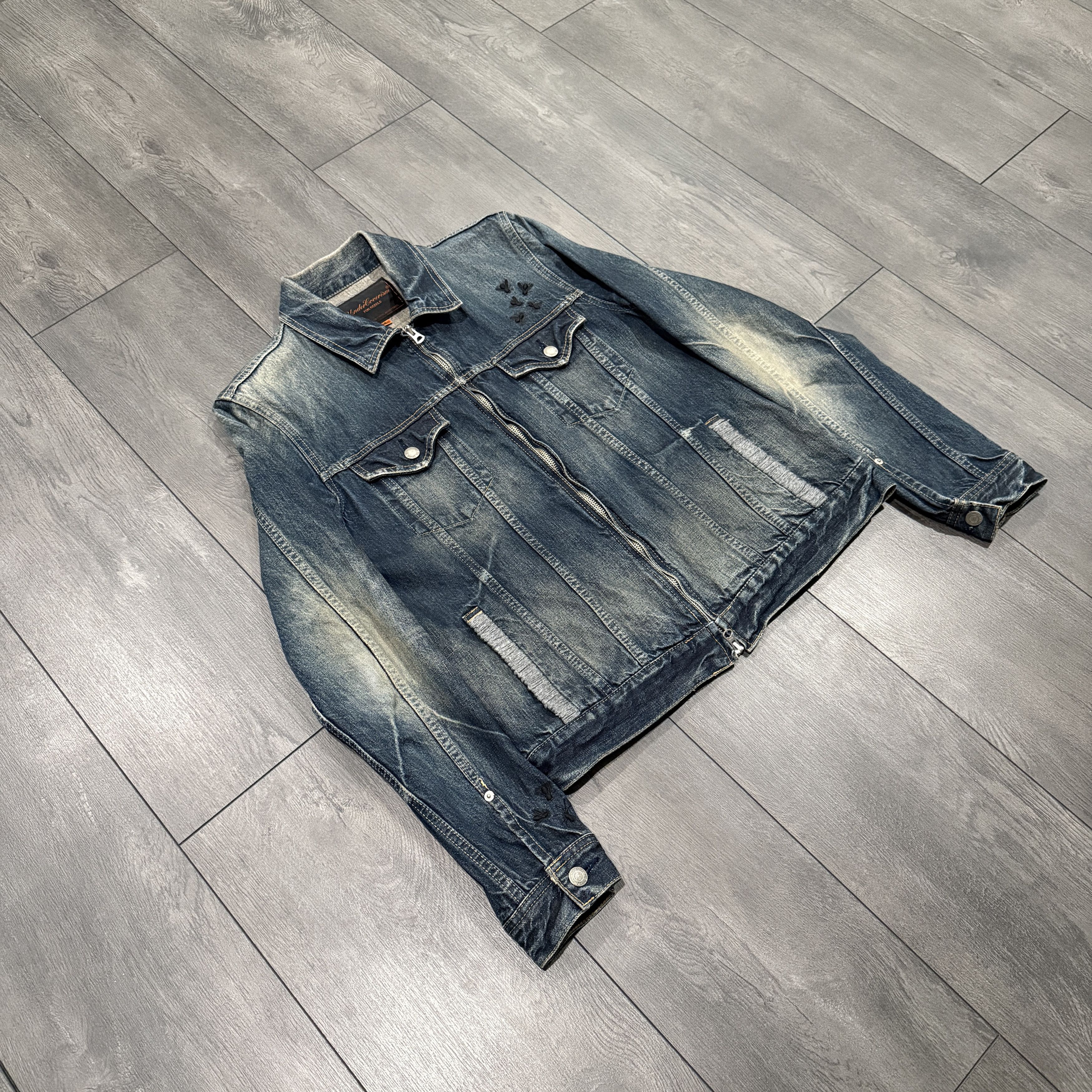 Jun Takahashi × Undercover Undercover AW06 Bug denim Jacket “GURUGURU” Size US L / EU 52-54 / 3 - 3 Thumbnail