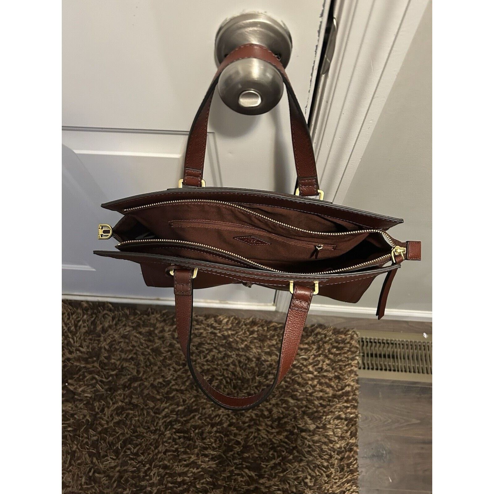 Fossil NEW! Vintage Fossil Lauren Hand Bags Satchel Brown Size ONE SIZE - 3 Thumbnail