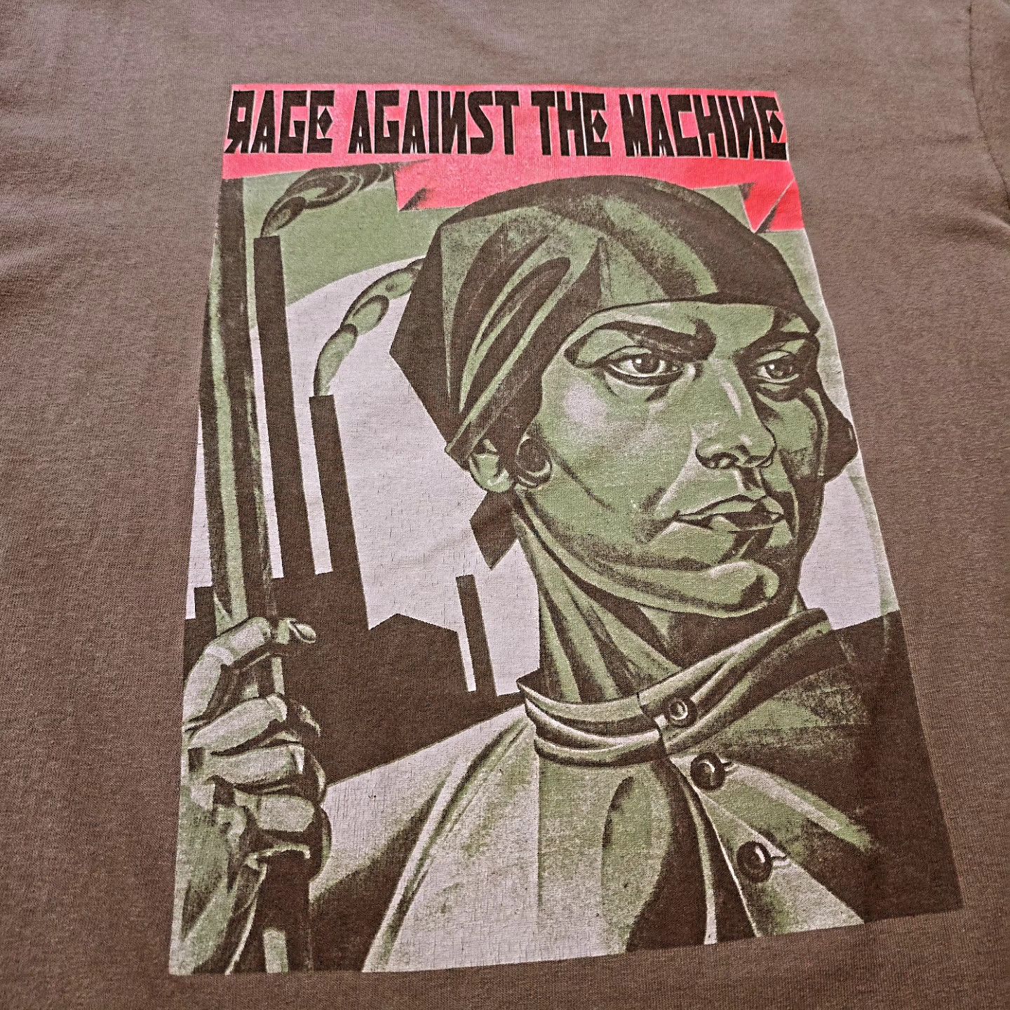 Giant × Rage Against The Machine × Tultex Rage Against The Machine Women's Right Vintage T-Shirt Size US L / EU 52-54 / 3 - 2 Thumbnail