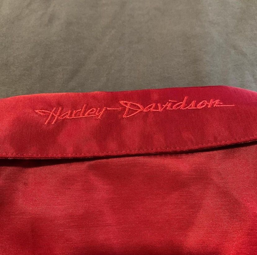 Harley Davidson Satin Harley Davidson Button Up Size L / US 10 / IT 46 - 3 Thumbnail