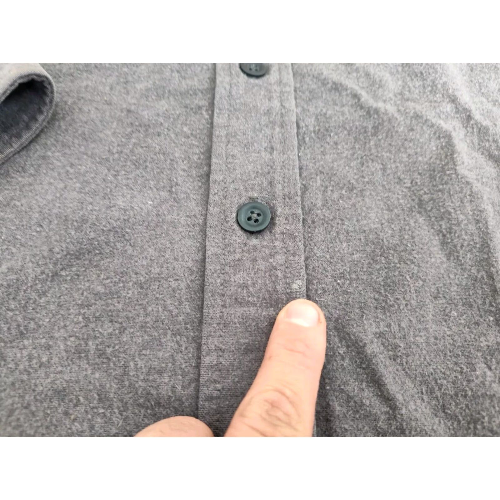 Vintage VINTAGE L.L.Bean Chamois Button-Up Shirt Mens Medium Gray Heavyweight Long Sleeve Pockets 90s Outdoor Classic Size US M / EU 48-50 / 2 - 7 Thumbnail