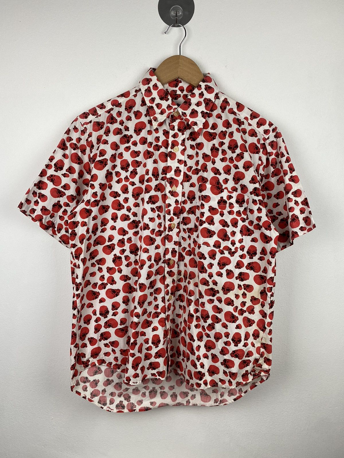If Six Was Nine Red Skull Button Up Shirt Size US M / EU 48-50 / 2 - 1 Thumbnail