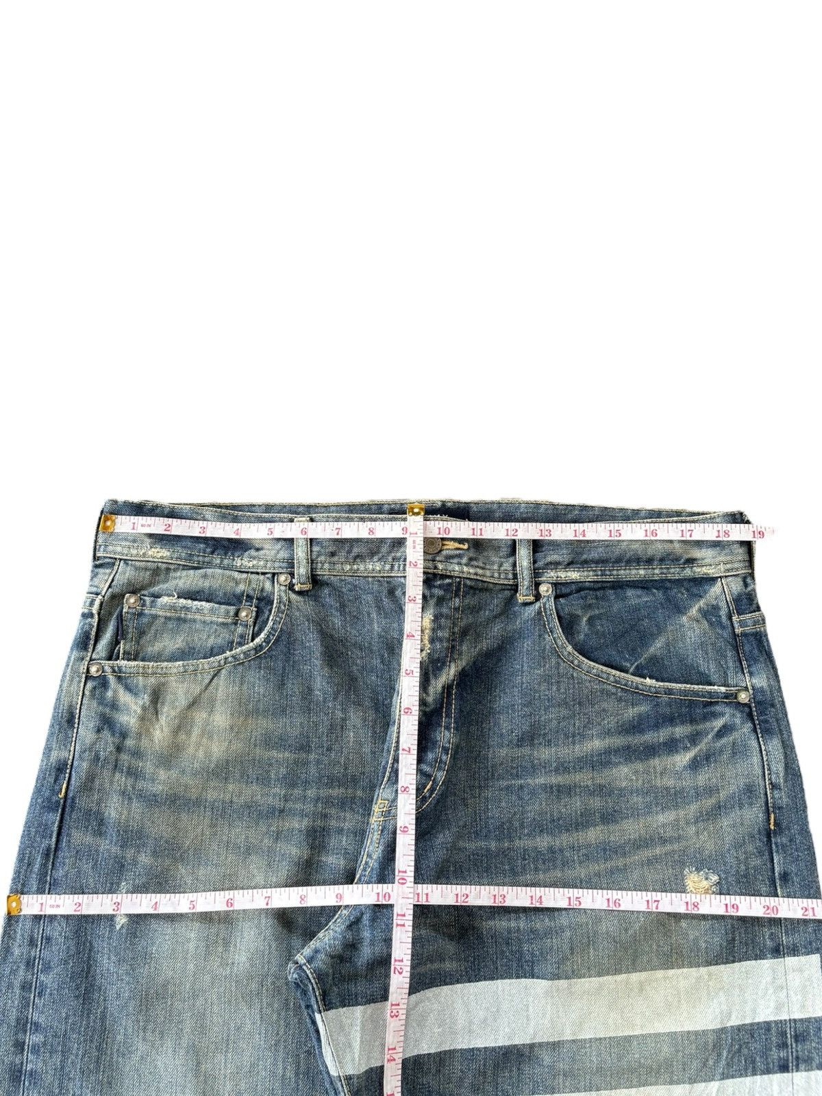 Tommy Jeans Vintage Tommy Big Logo Distress Baggy Jeans Size US 38 / EU 54 - 7 Thumbnail